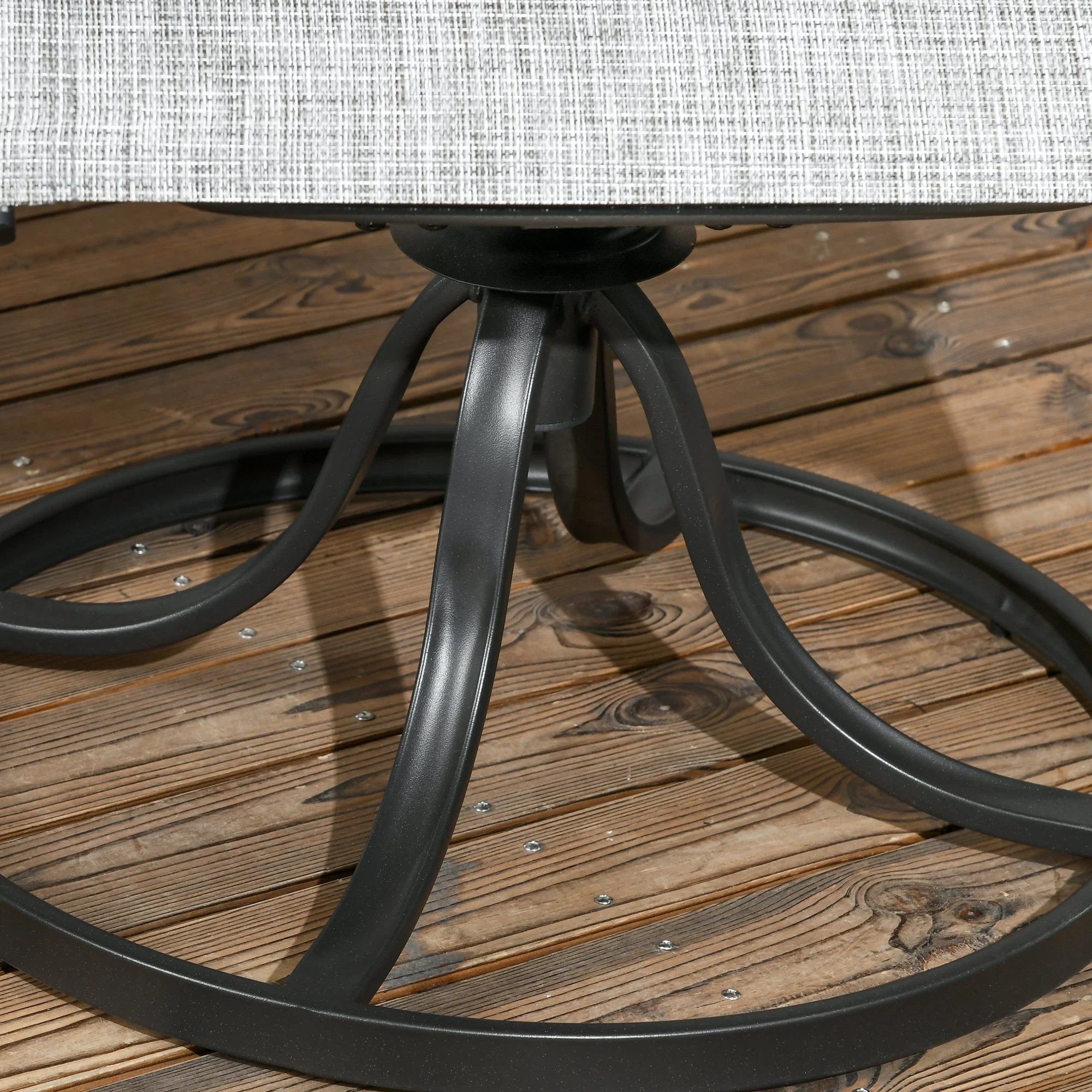 2-Piece Swivel Patio Dining Chairs, 360° Swivel, Breathable Mesh Seat, Dark Grey - Image 10