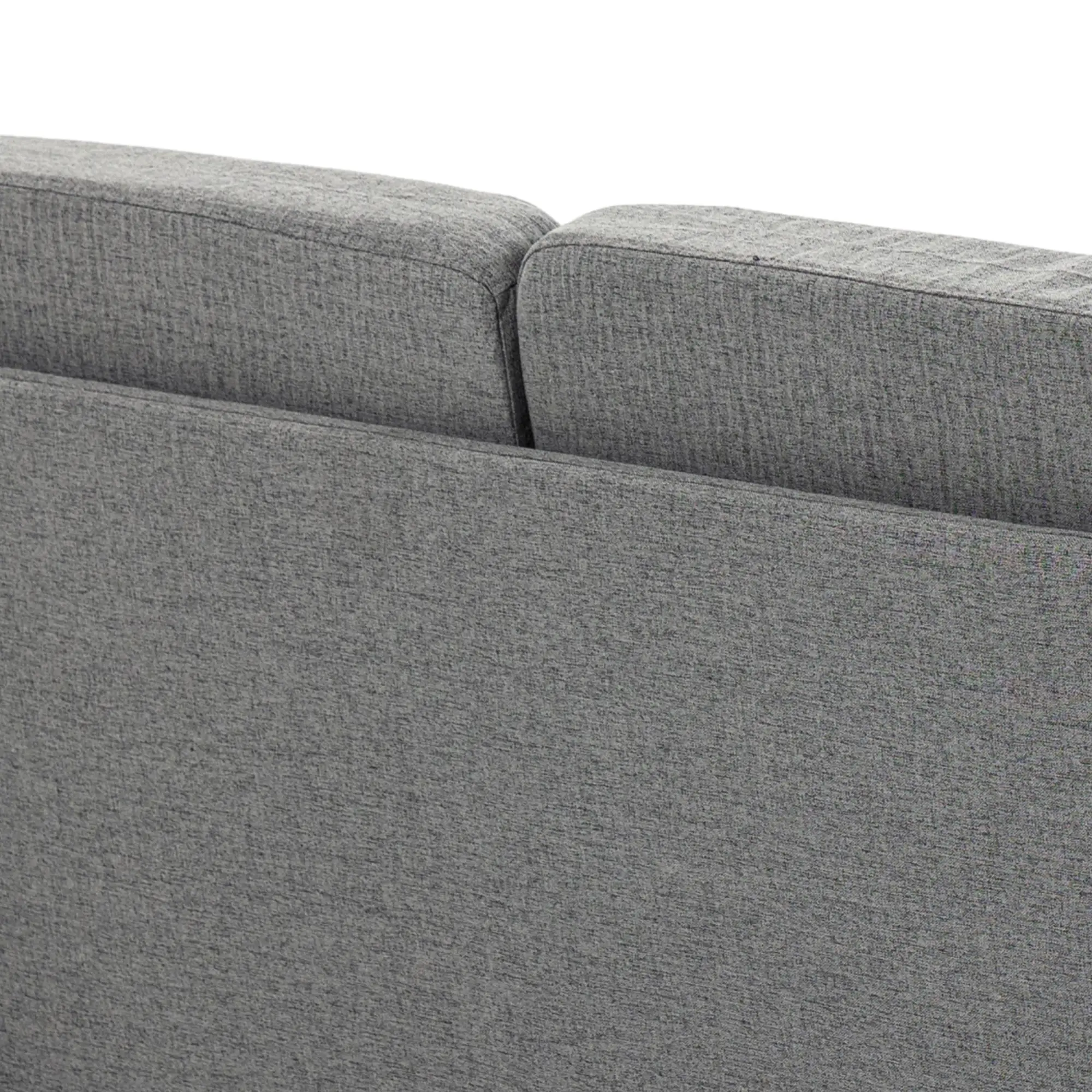 2-Seat Sofa with Armrests, Wood Legs, for Living Room, Grey - Image 10