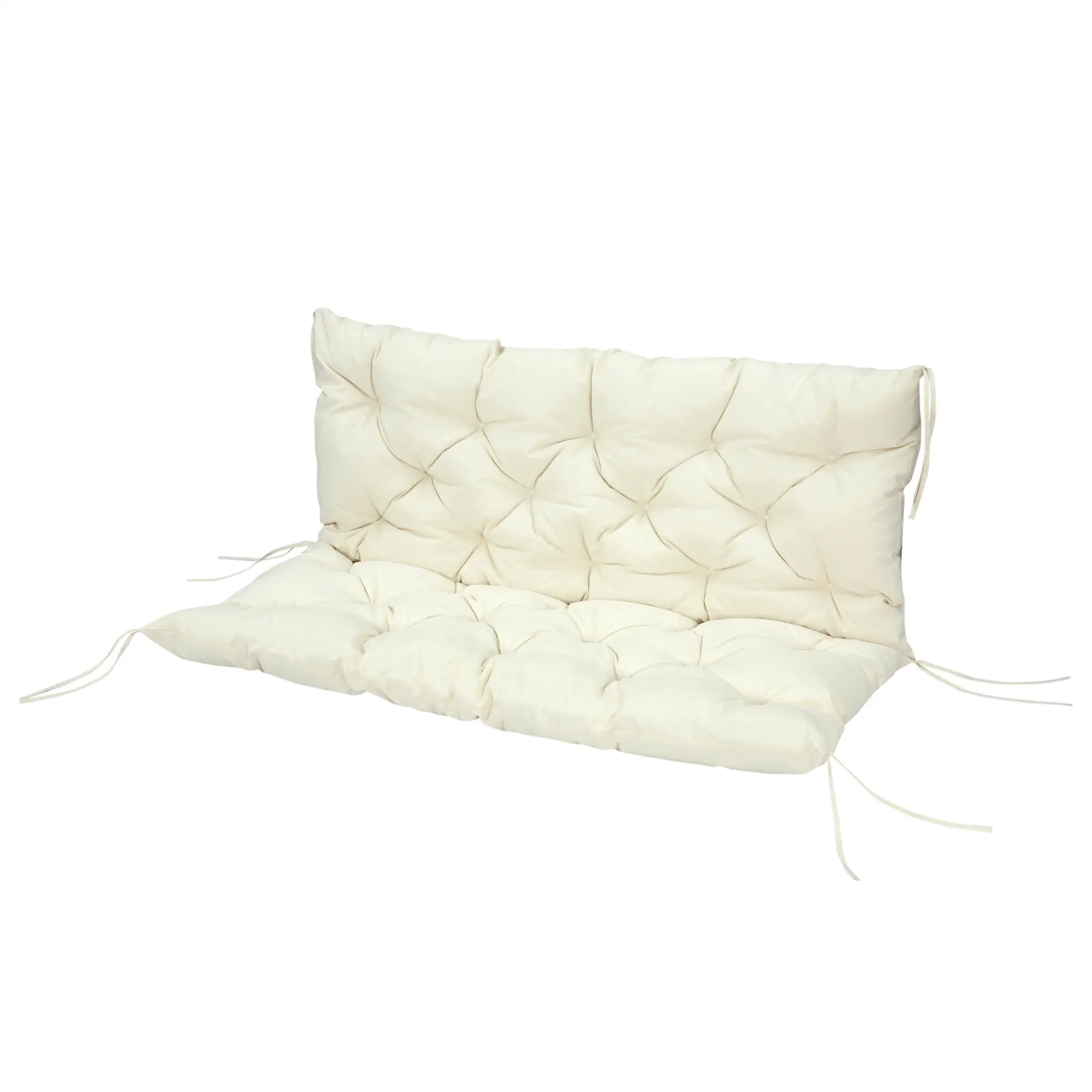 2 Seater Garden Bench Cushion, Outdoor Non-Slip Pad, 52" x 43" x 4", Beige - Image 11