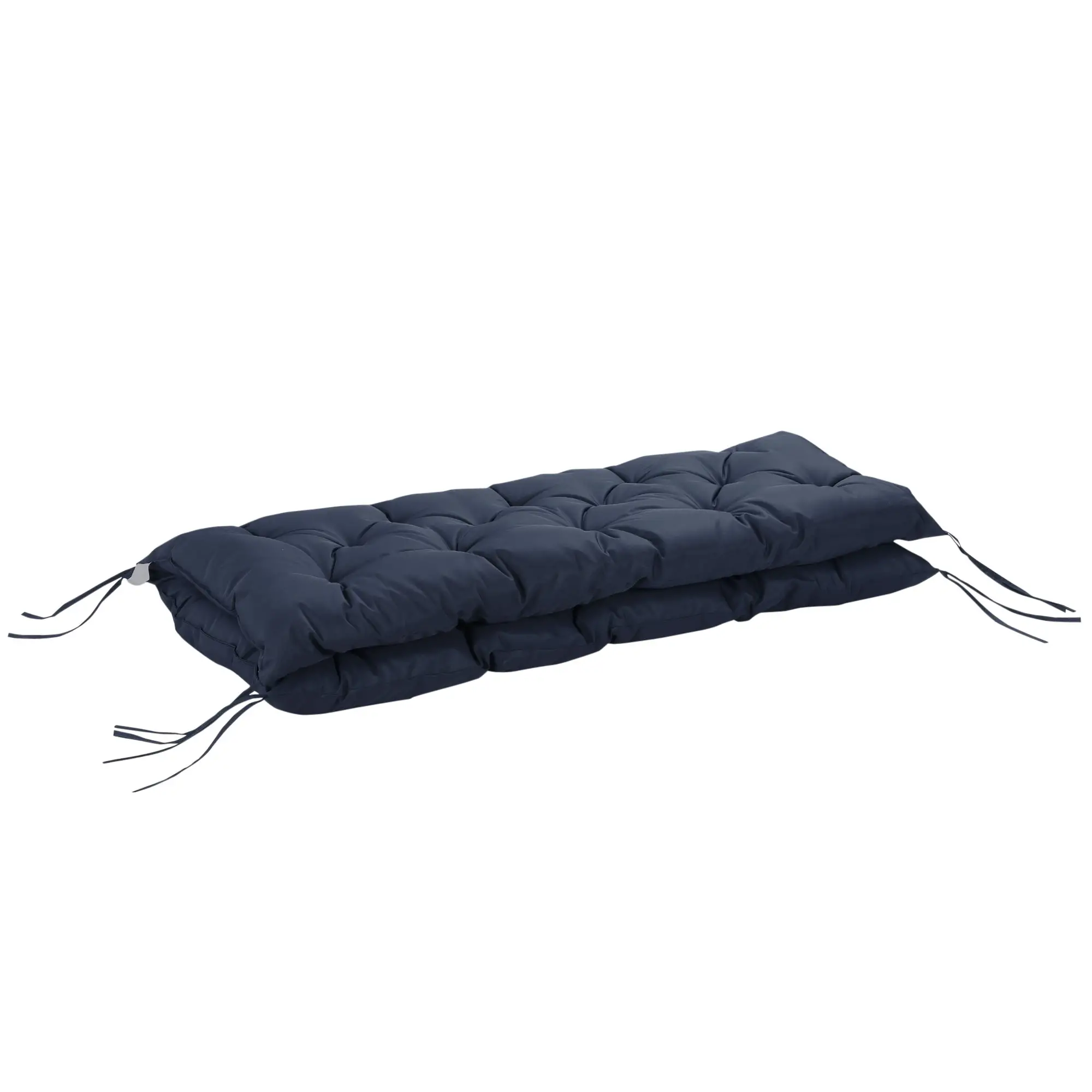 2 Seater Garden Bench Cushion, Thick Outdoor Non-Slip, 52" x 43" x 4", Navy Blue - Image 8