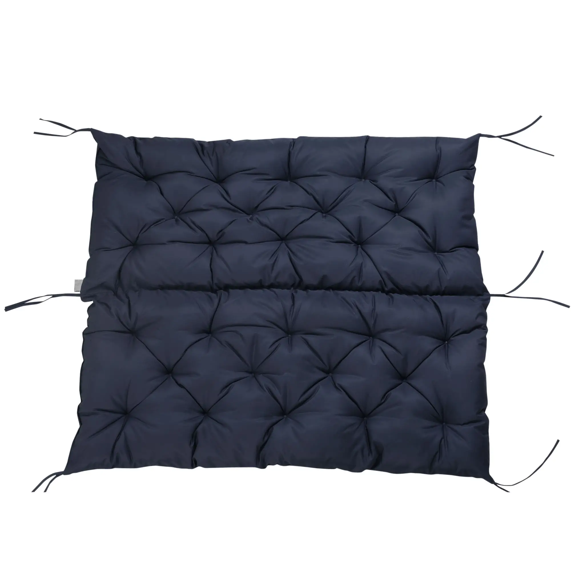 2 Seater Garden Bench Cushion, Thick Outdoor Non-Slip, 52" x 43" x 4", Navy Blue - Image 9
