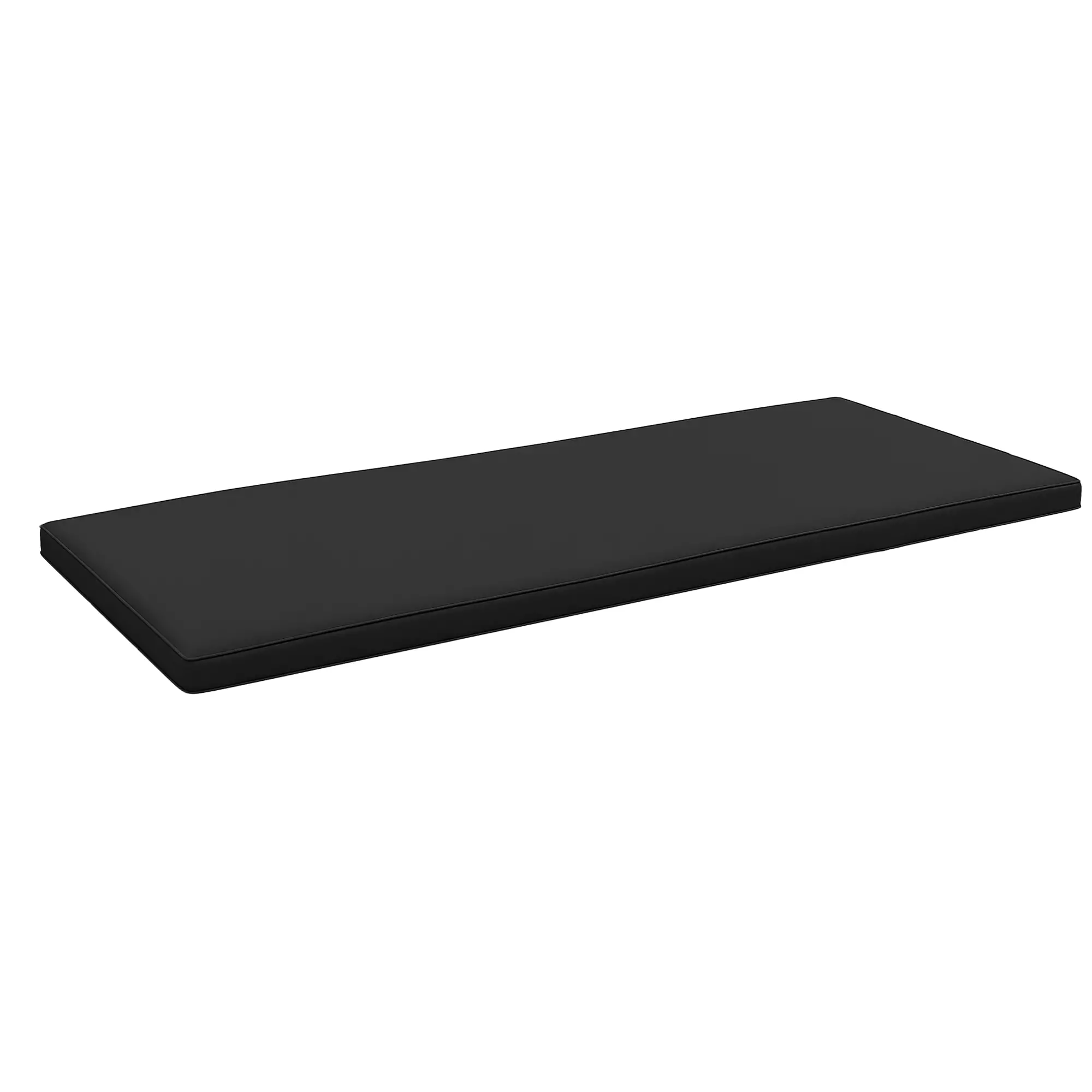 2-Seater Patio Bench Cushion, Outdoor Swing Replacement Pad, Black - Image 11