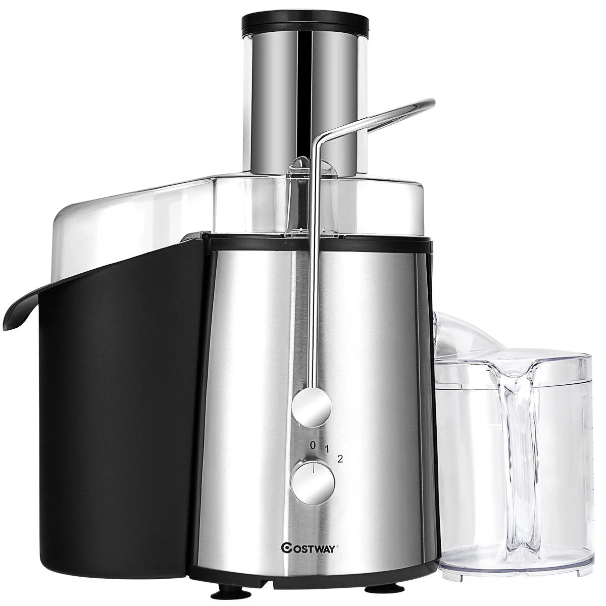 2 Speed Electric Juice Press, Fruit And Vegetable, Silver