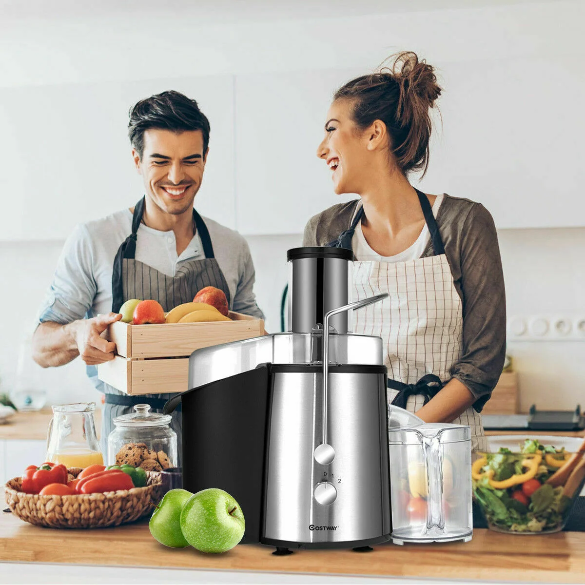 2 Speed Electric Juice Press, Fruit And Vegetable, Silver - Image 3