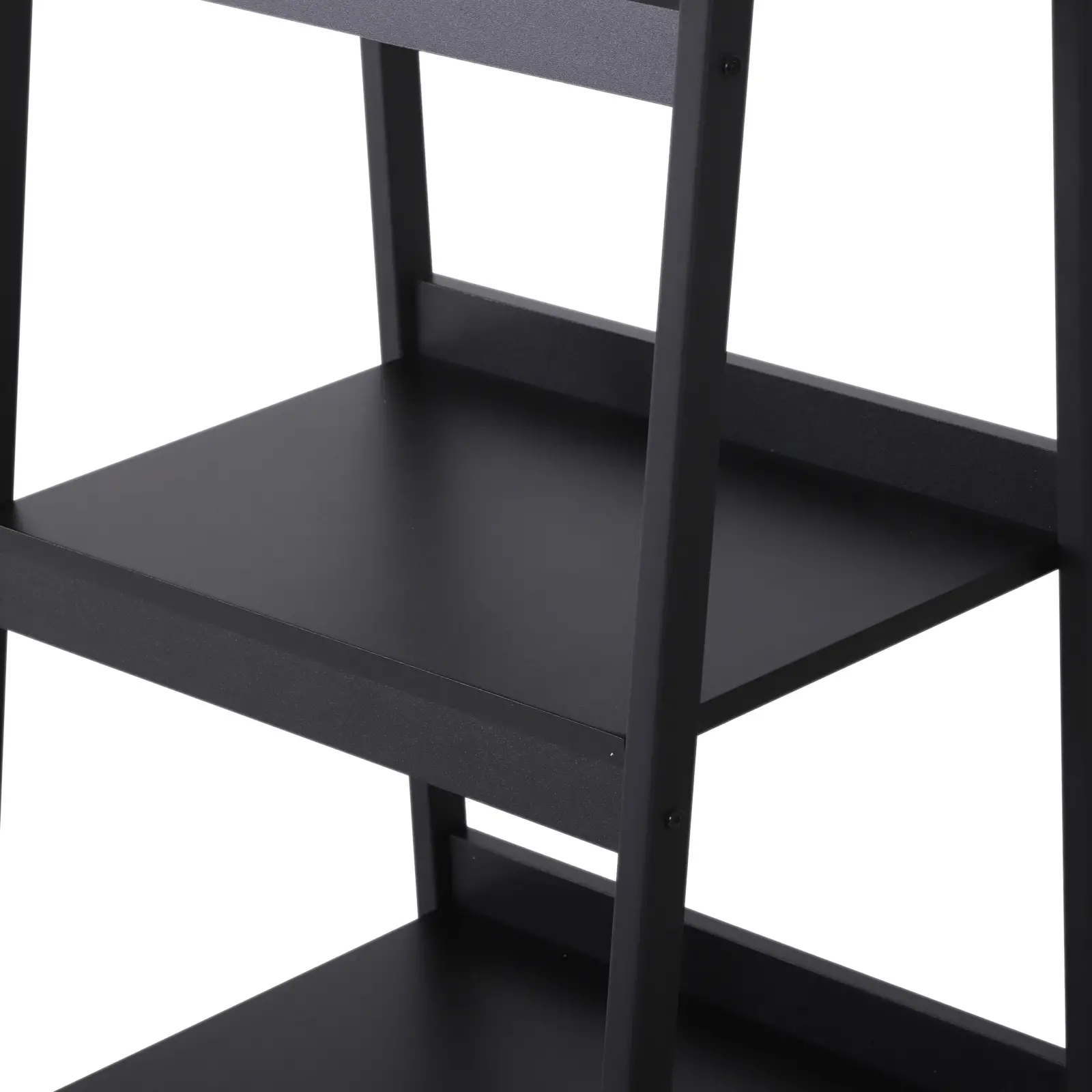 2-Tier Ladder Shelf Bookcase, Multi-Use Display Rack, Black - Image 10