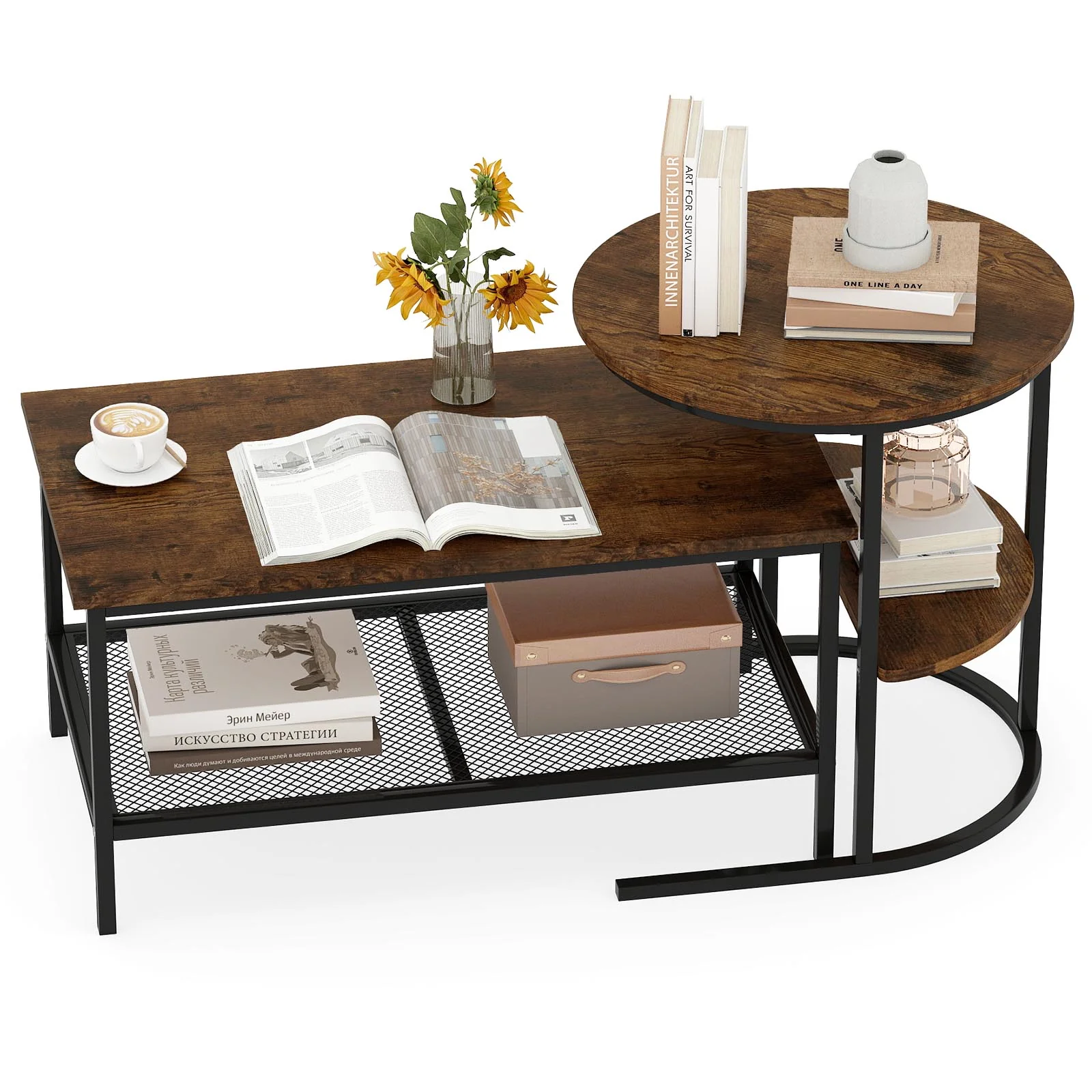 2-Tier Rectangle Coffee & End Table