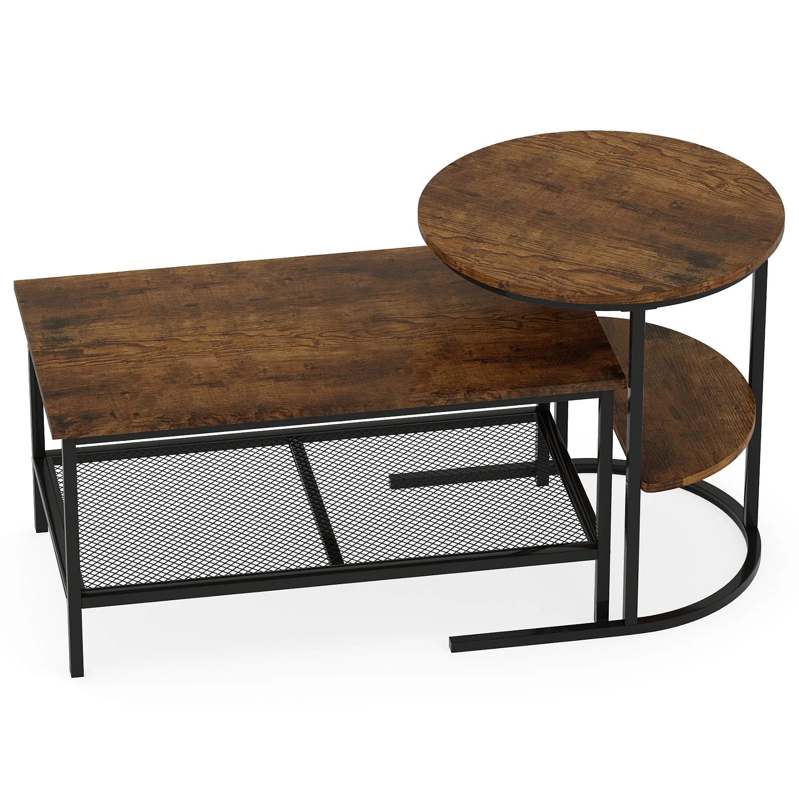 2-Tier Rectangle Coffee & End Table - Image 4