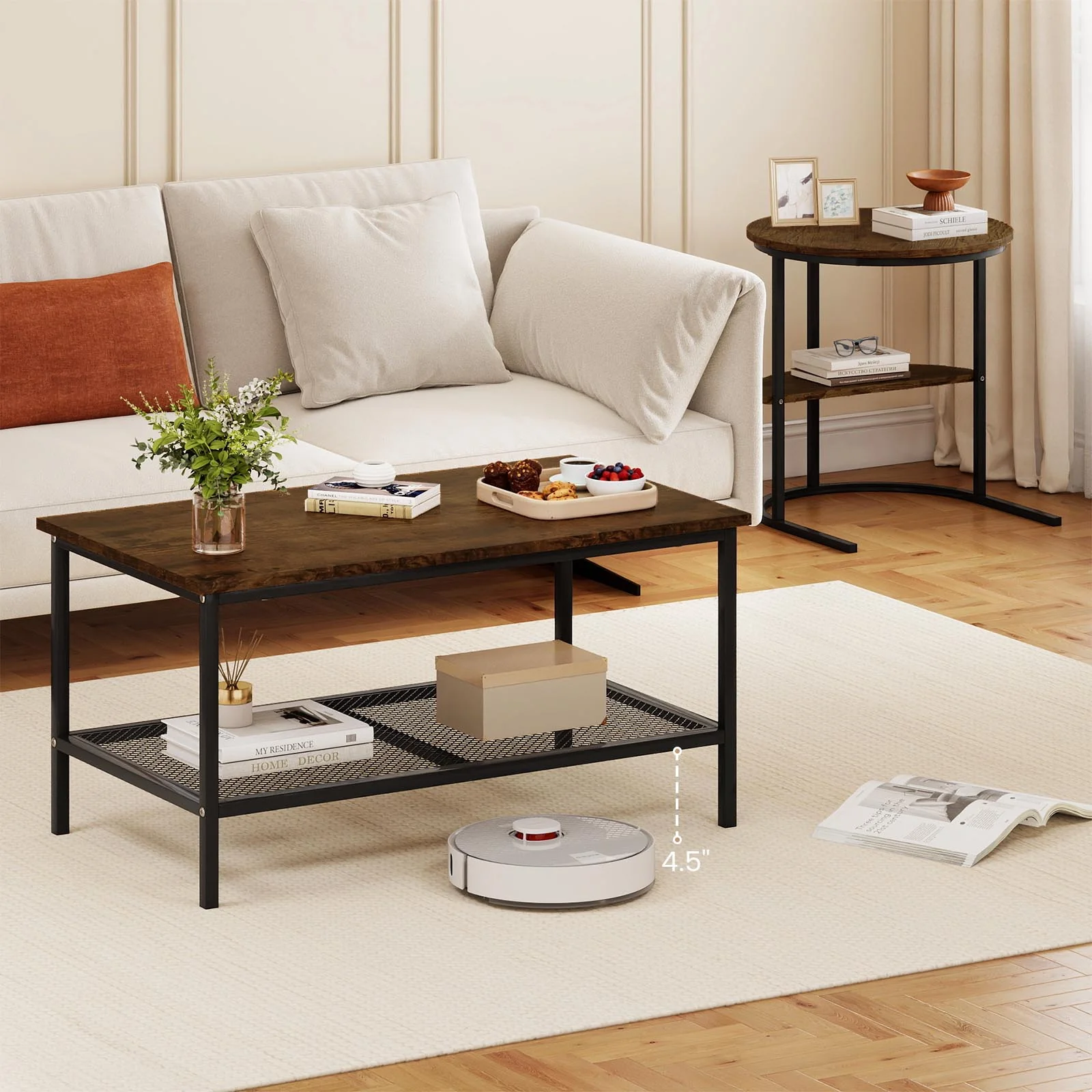 2-Tier Rectangle Coffee & End Table - Image 6
