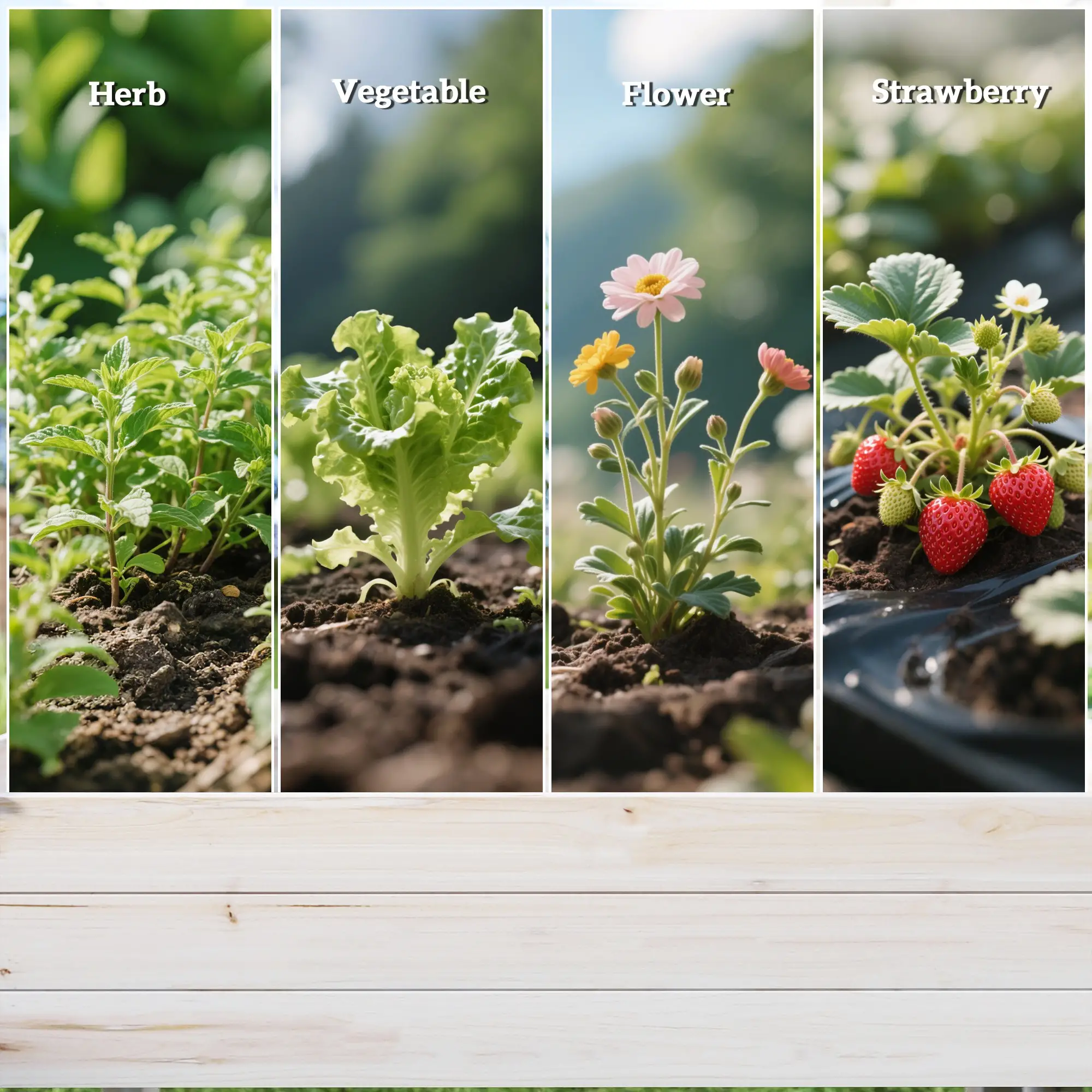 2-Tier Wood Plant Stand, Raised Bed for Flowers Vegetables Herbs - Image 9