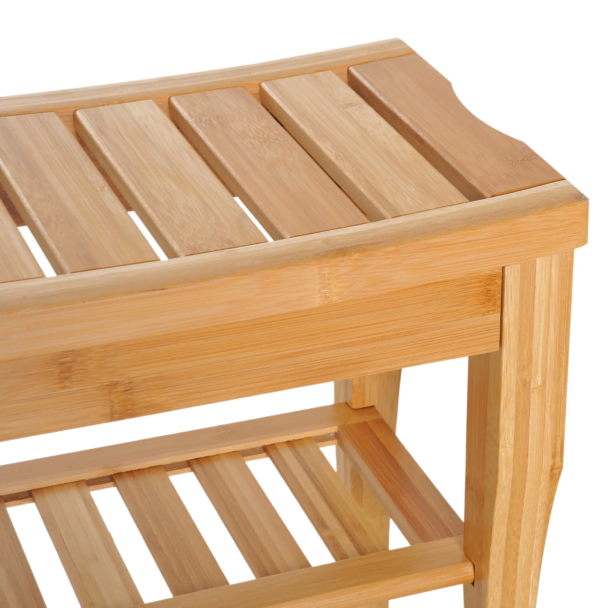 20" Bamboo Shower Bench, Bathroom Stool, Spa Bath Seat - Image 11