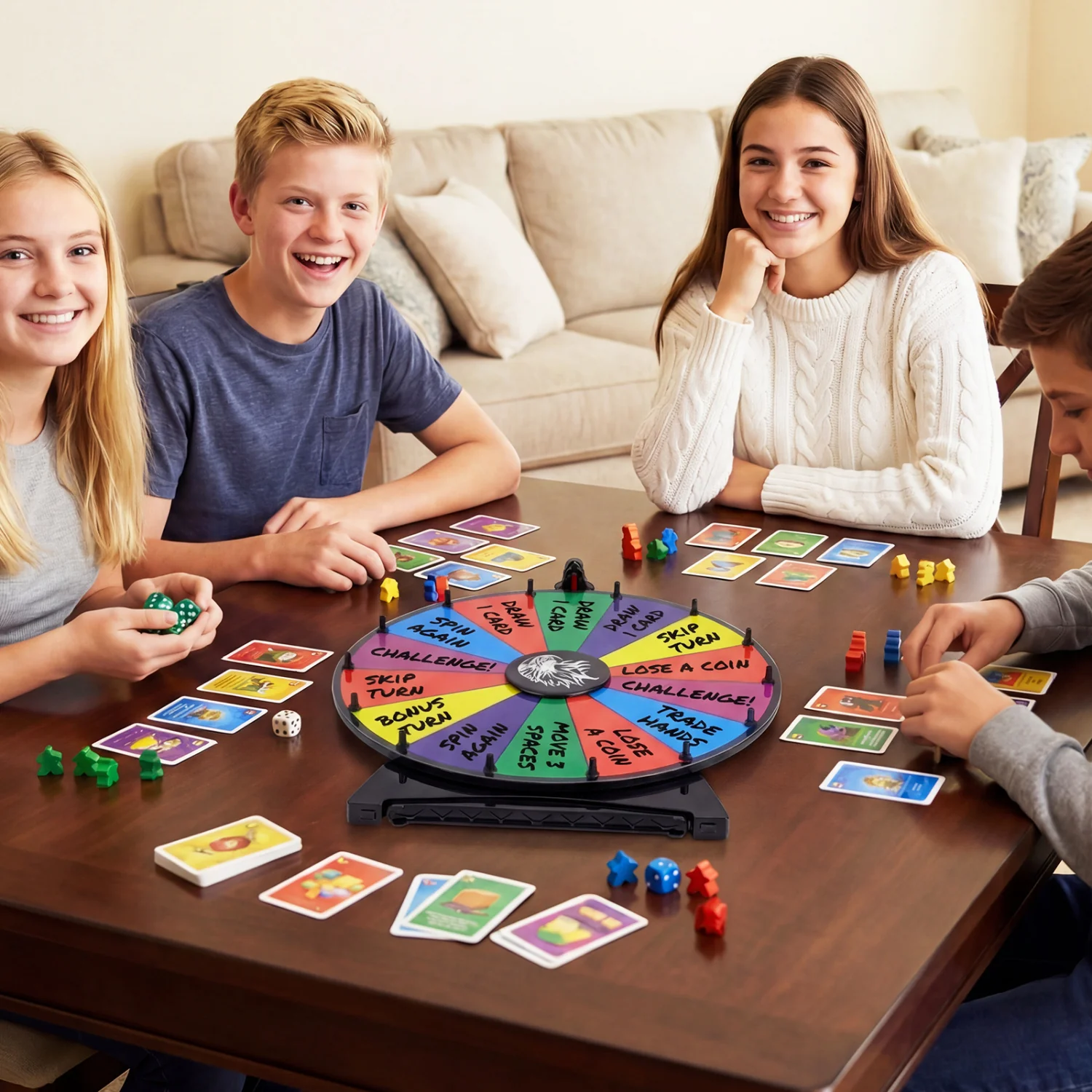 20 Inches 14 Slots Spin Wheel, Blackboard Marker, Multicolor - Image 6