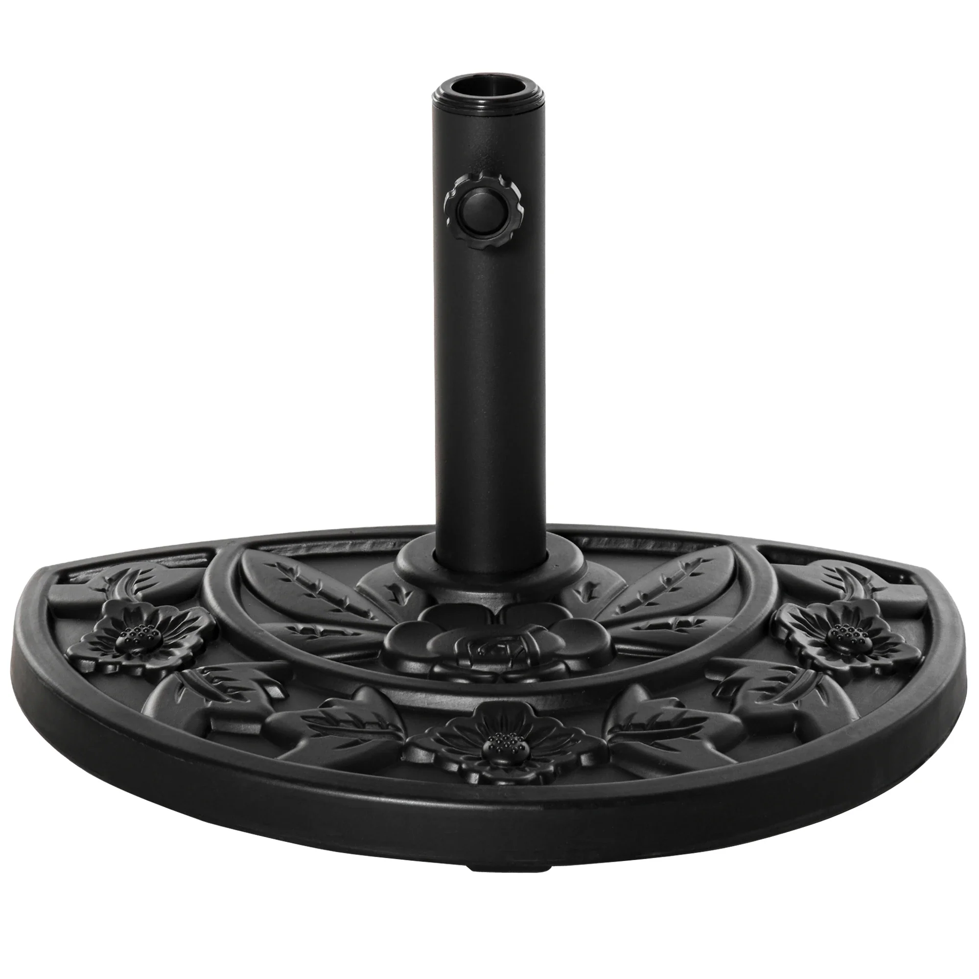 20 lb Heavy Duty Umbrella Base, Outdoor Concrete Stand, Black