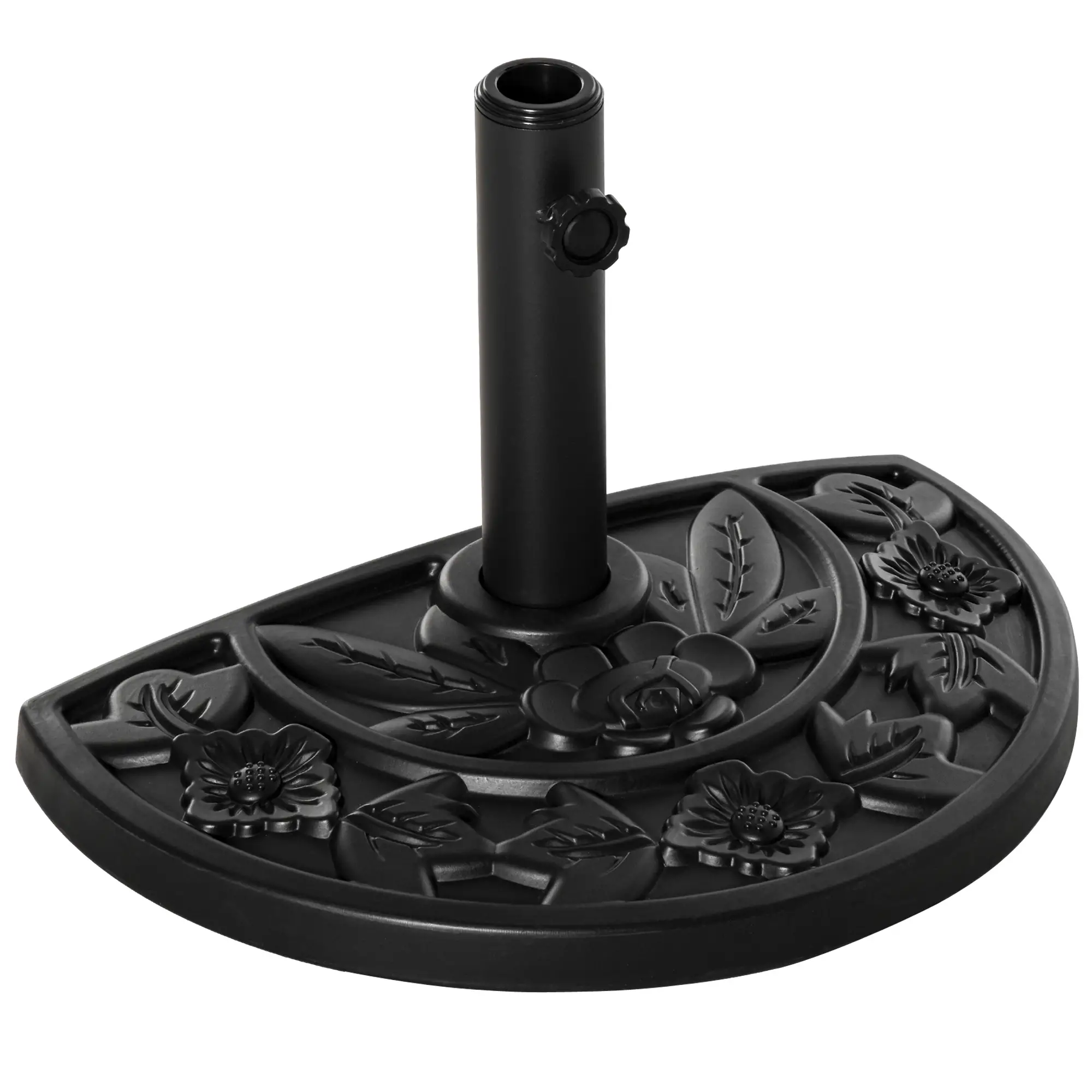 20 lb Heavy Duty Umbrella Base, Outdoor Concrete Stand, Black - Image 11