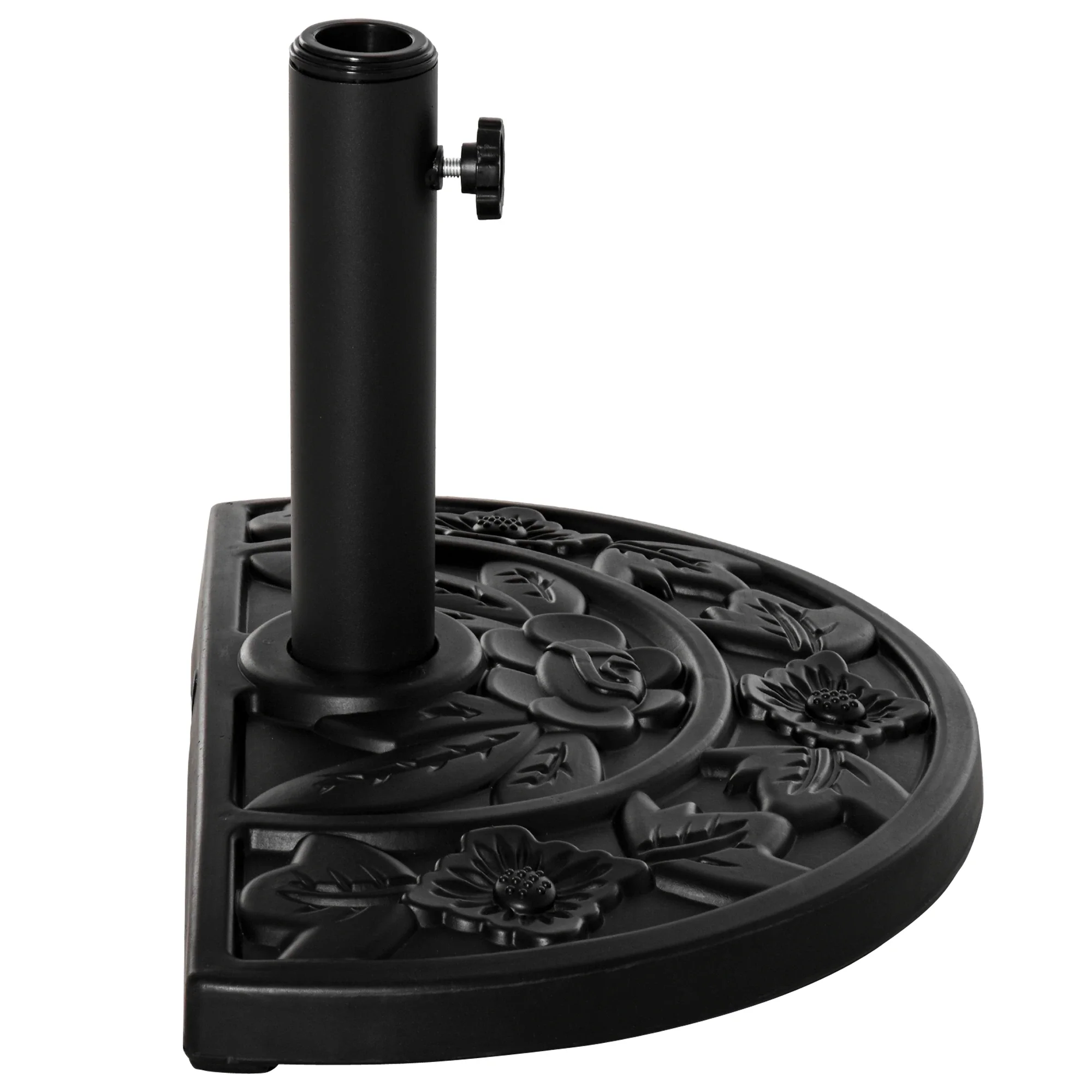 20 lb Heavy Duty Umbrella Base, Outdoor Concrete Stand, Black - Image 9