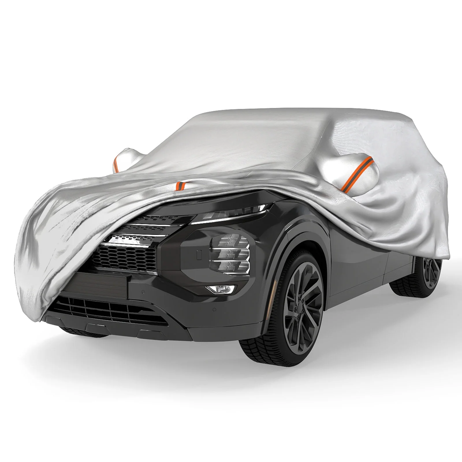200 Inch Car Cover, Rain Sun UV Protection, Silver - Image 5