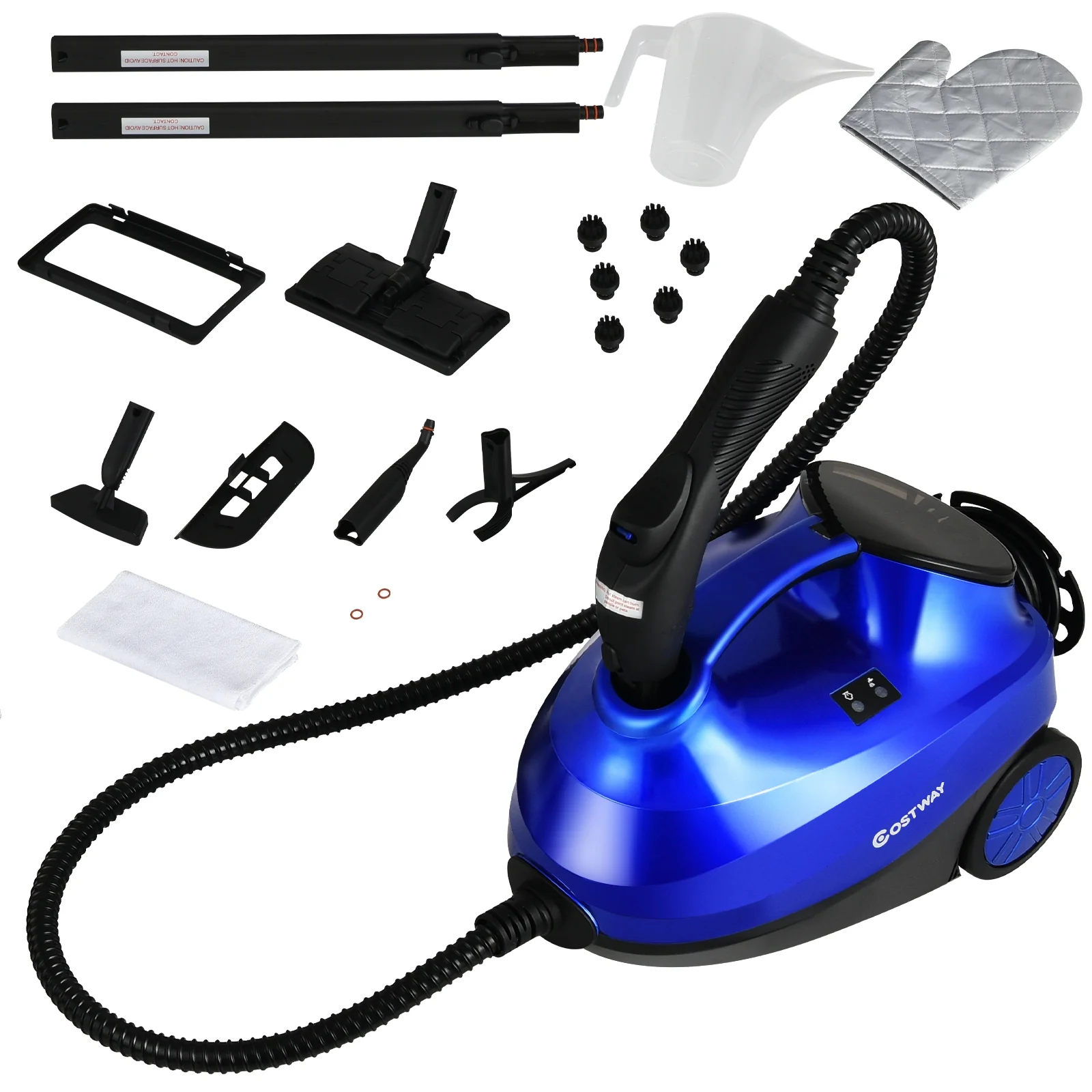 2000W Heavy Duty Steam Cleaner Mop, Detachable Handheld Unit, Blue - Image 6
