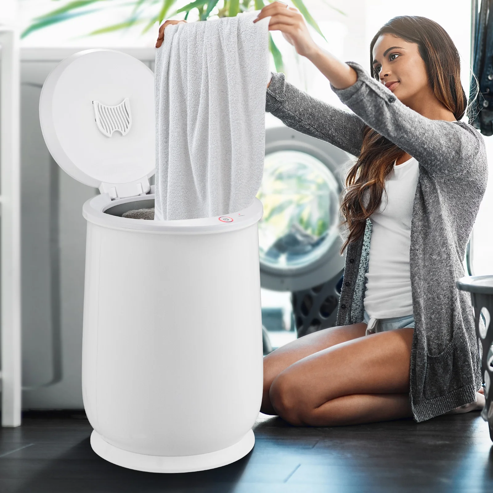 20L Bathroom Towel Warmer, Auto Shut Off, White - Image 2