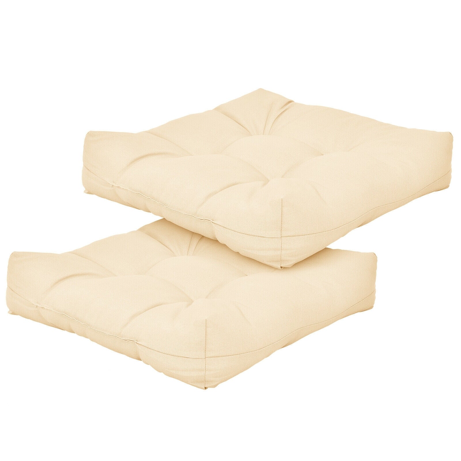 21 Inch x 21 Inch Patio Chair Cushion, Beige - Image 10