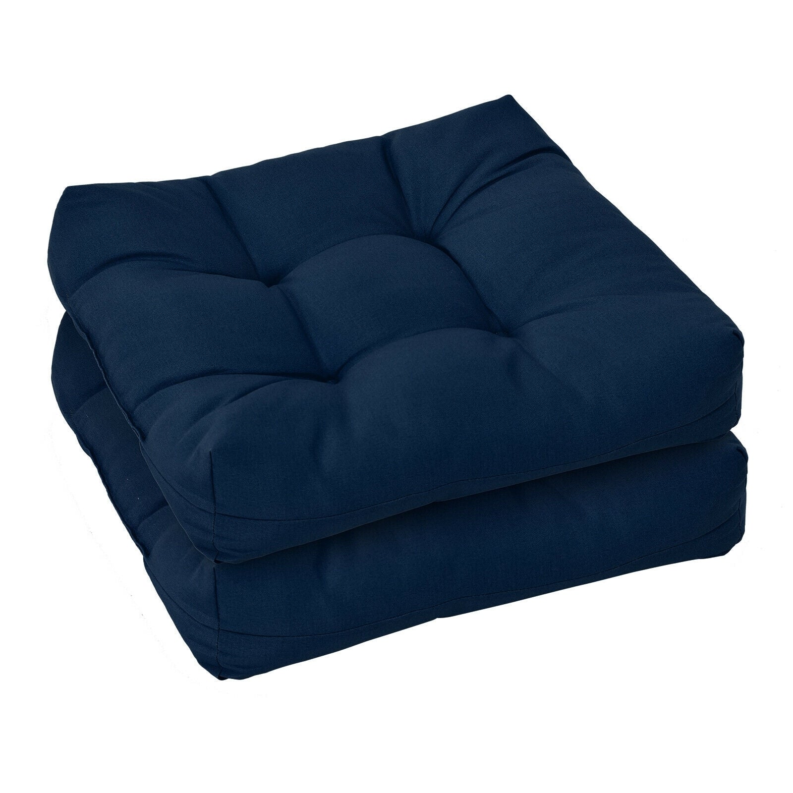 21 Inch x 21 Inch Patio Chair Cushion, Indoor Outdoor, Navy - Image 4