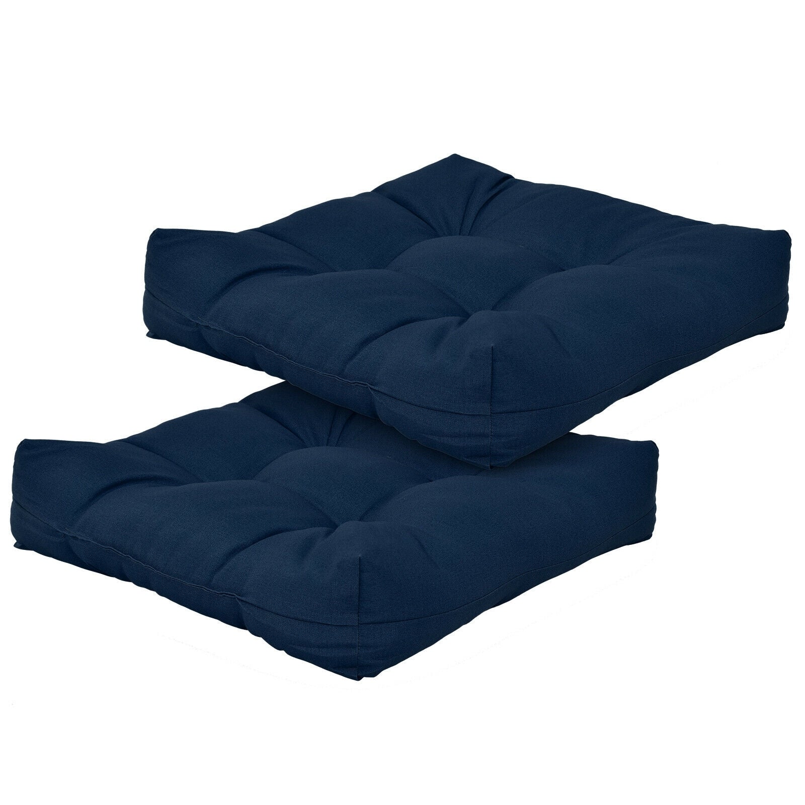 21 Inch x 21 Inch Patio Chair Cushion, Indoor Outdoor, Navy - Image 9