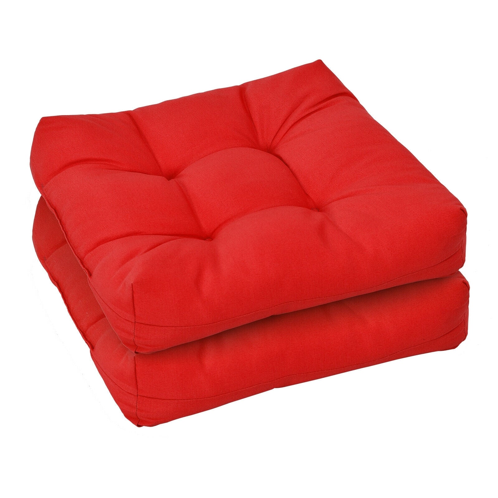 21 Inch x 21 Inch Patio Chair Cushion, Indoor Outdoor, Red