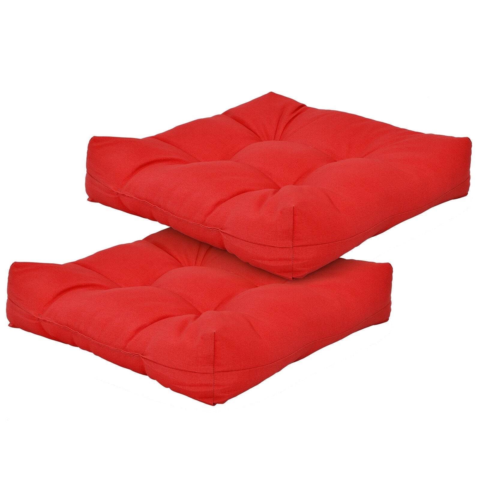 21 Inch x 21 Inch Patio Chair Cushion, Indoor Outdoor, Red - Image 10