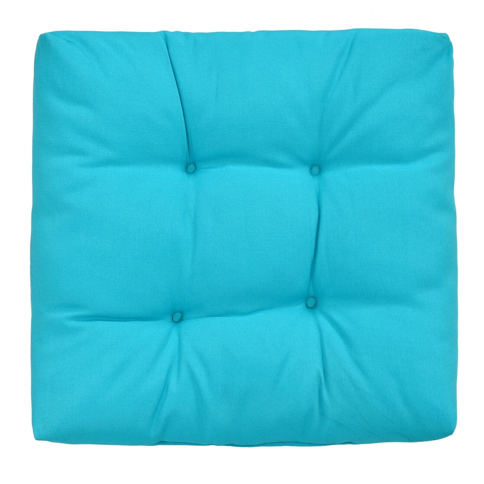 21 Inch x 21 Inch Patio Chair Seat Cushion, Turquoise - Image 10