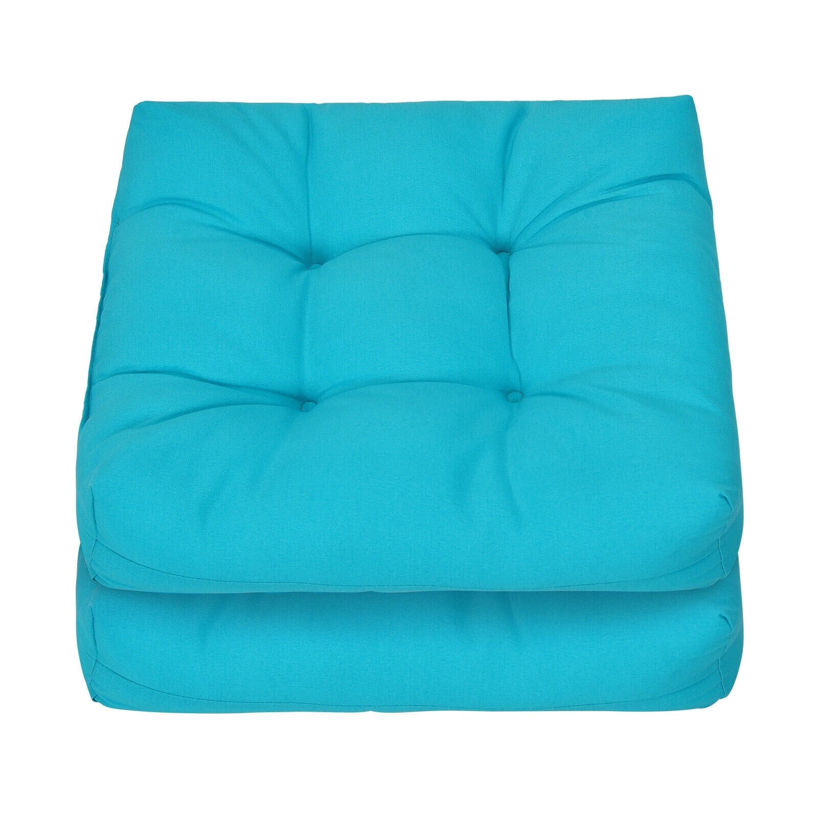 21 Inch x 21 Inch Patio Chair Seat Cushion, Turquoise - Image 5