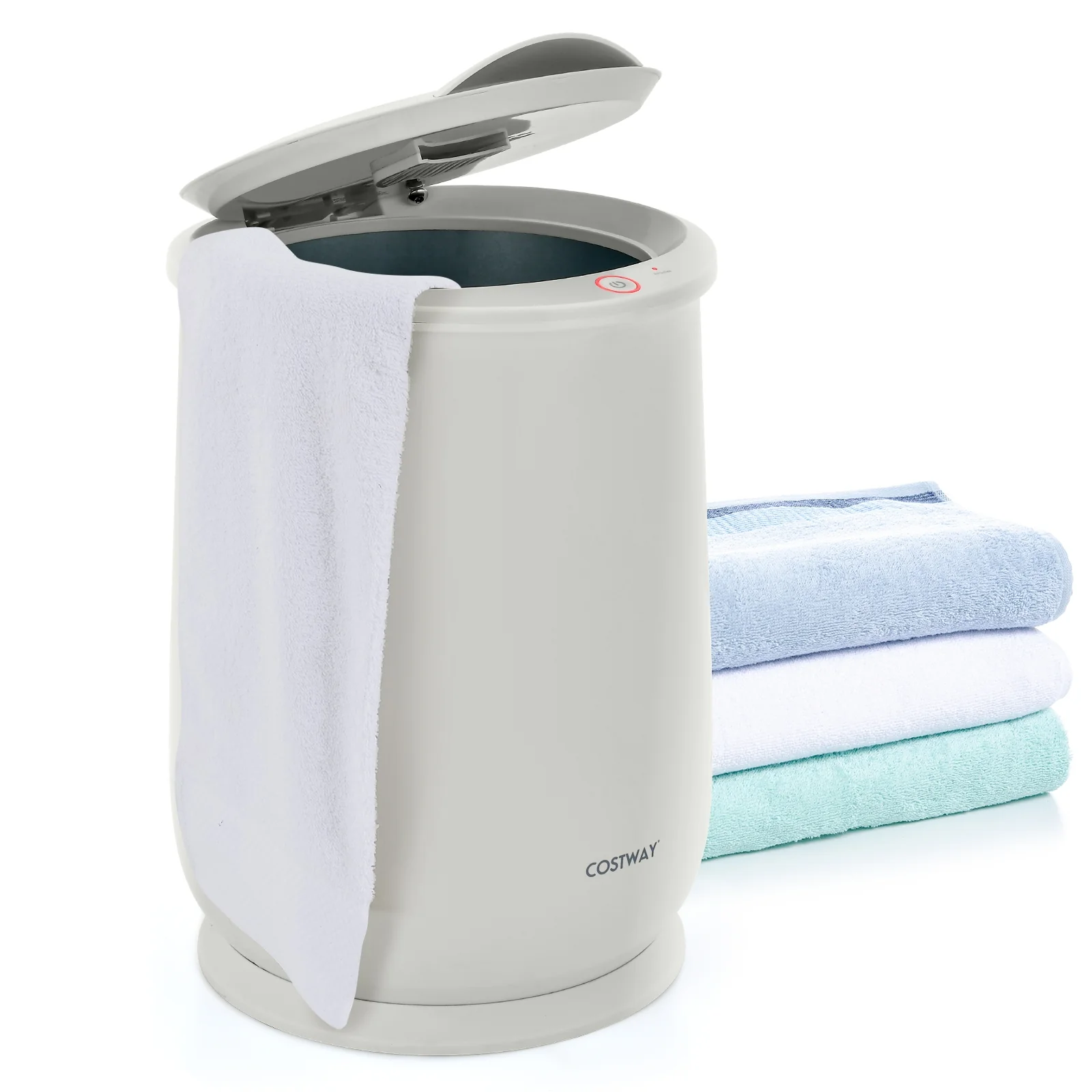 21L Bathroom Towel Warmer, Auto Shut, Gray - Image 4