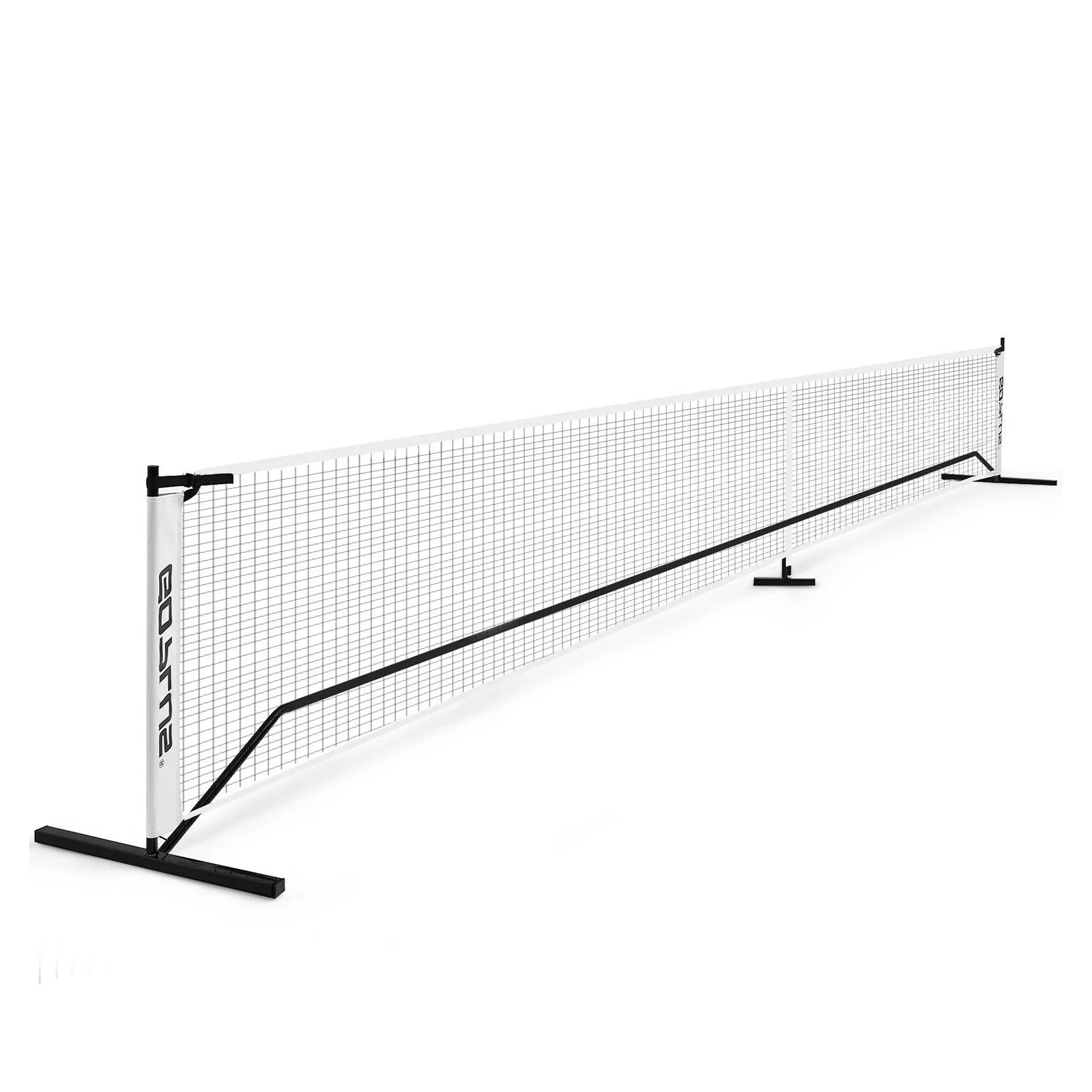 22 Feet Portable Pickleball Net Set, Indoor Outdoor Game, Black