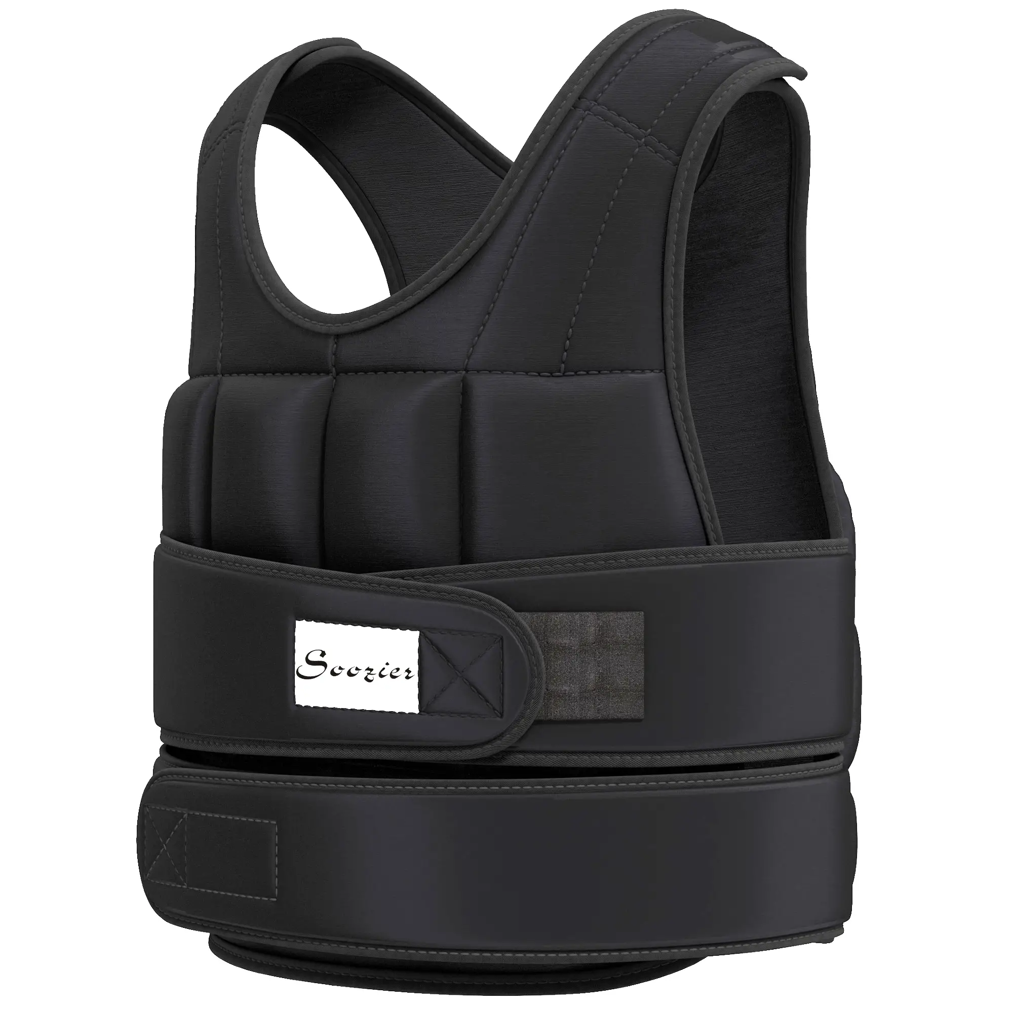 22lbs Weighted Vest, Adjustable Running Vest, 38 Weight Bags, Black