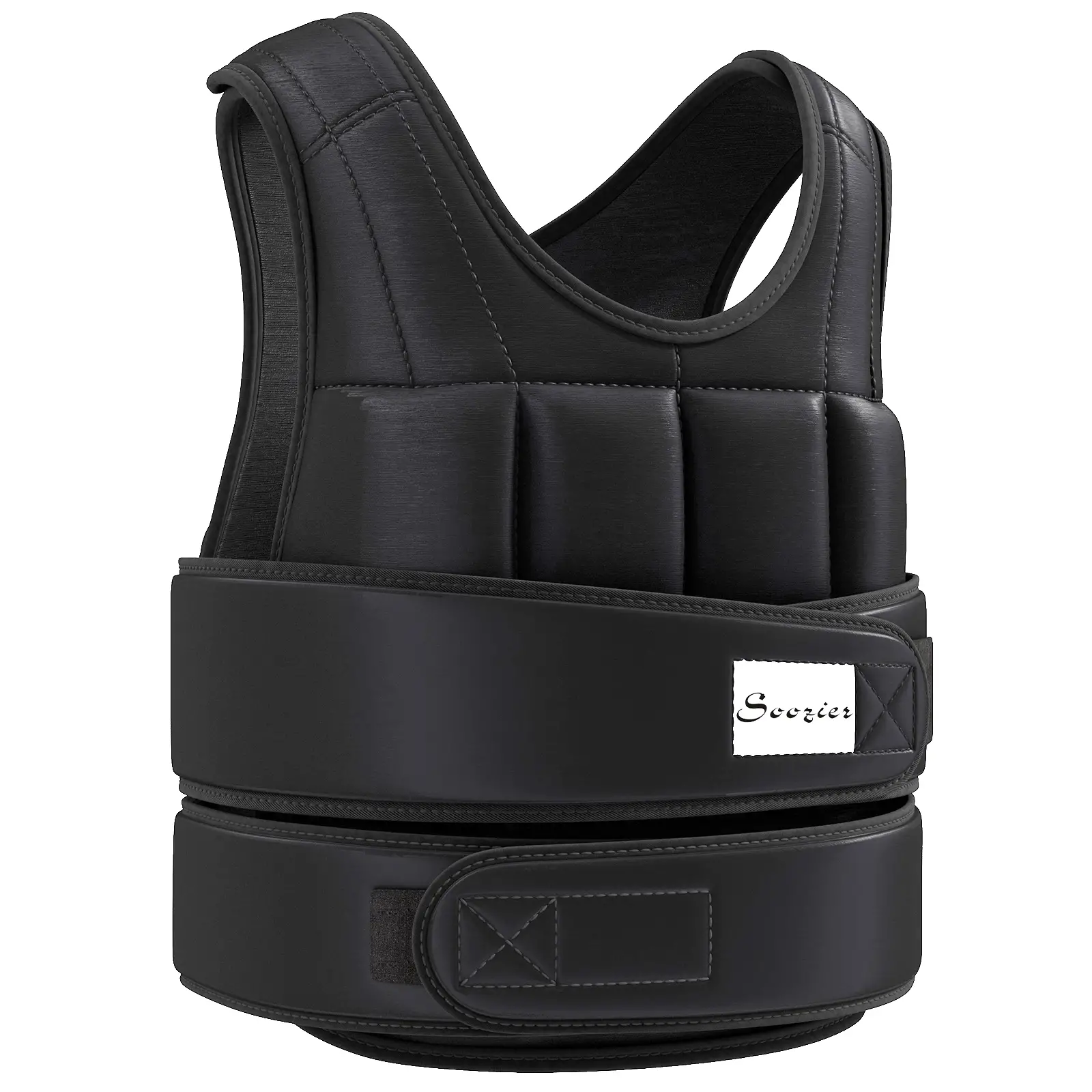22lbs Weighted Vest, Adjustable Running Vest, 38 Weight Bags, Black - Image 11