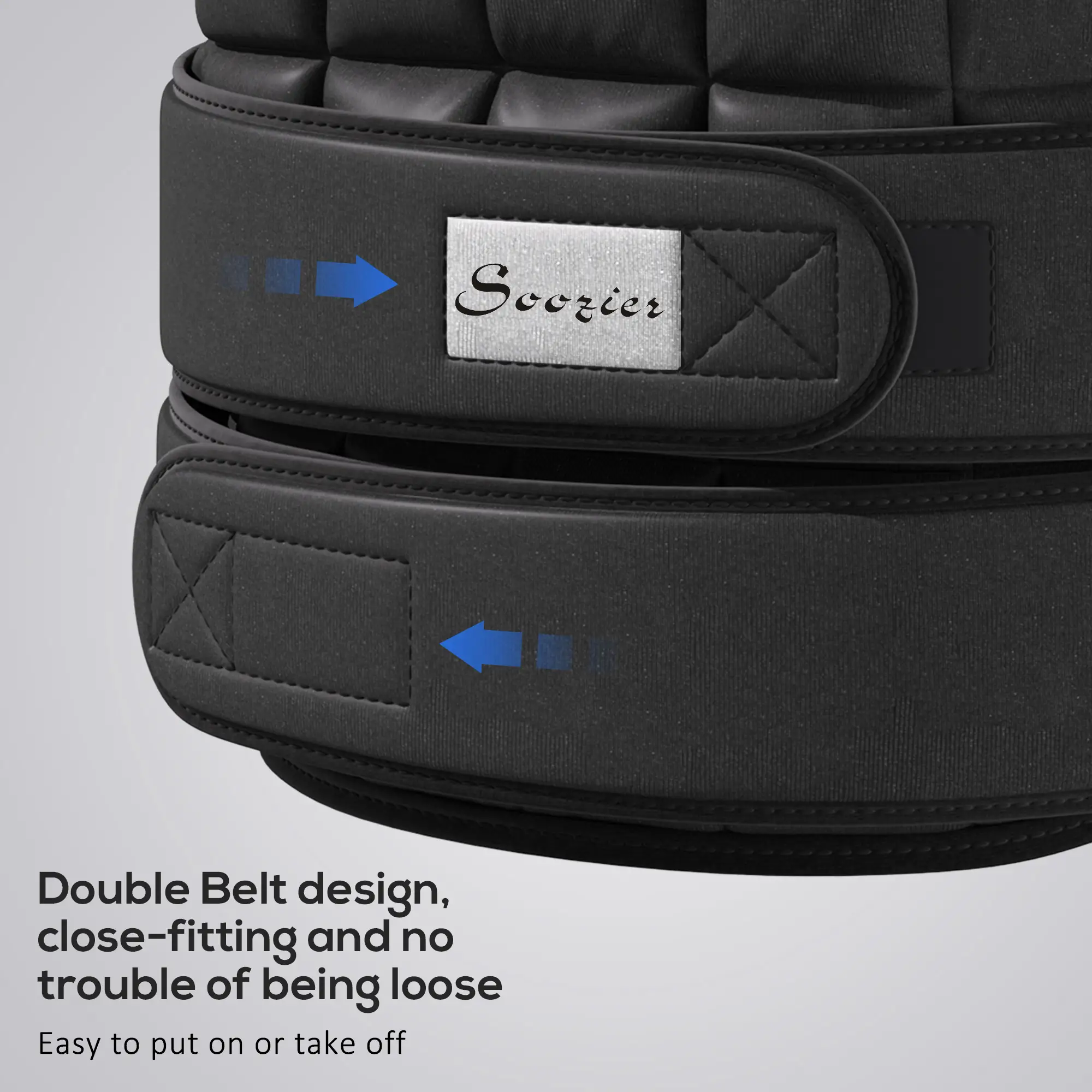 22lbs Weighted Vest, Adjustable Running Vest, 38 Weight Bags, Black - Image 6