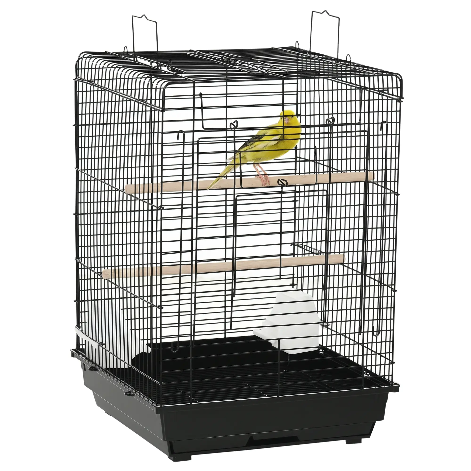 23 Bird Cage, Parrot House, Cockatiels Playpen, Black