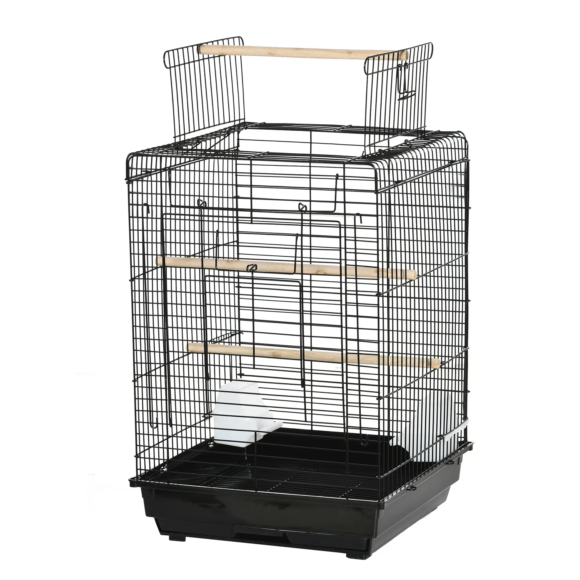 23 Bird Cage, Parrot House, Cockatiels Playpen, Black - Image 11
