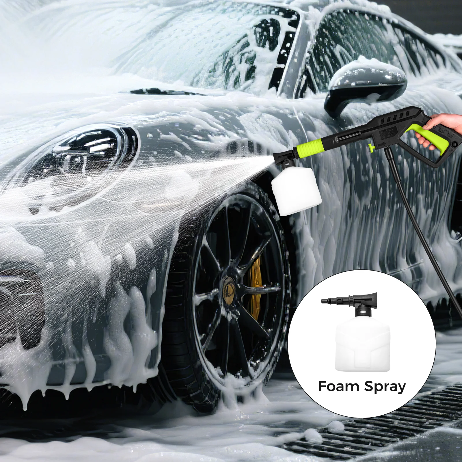 2300 PSI 1.8 GPM Electric High Pressure Power Washer, Green - Image 4