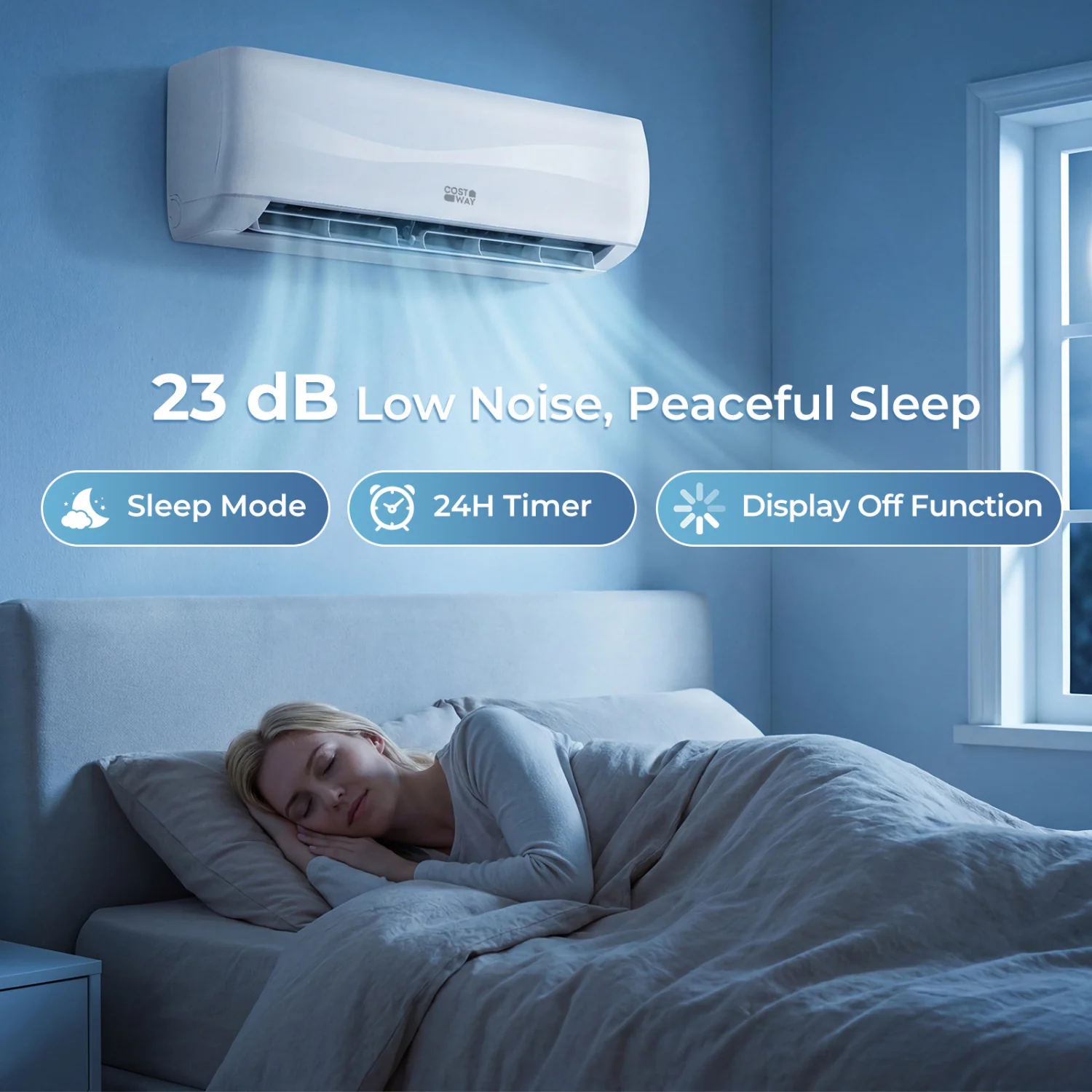 23000 BTU 19 SEER2 208-230V Mini Split AC with Heat Pump, White - Image 8