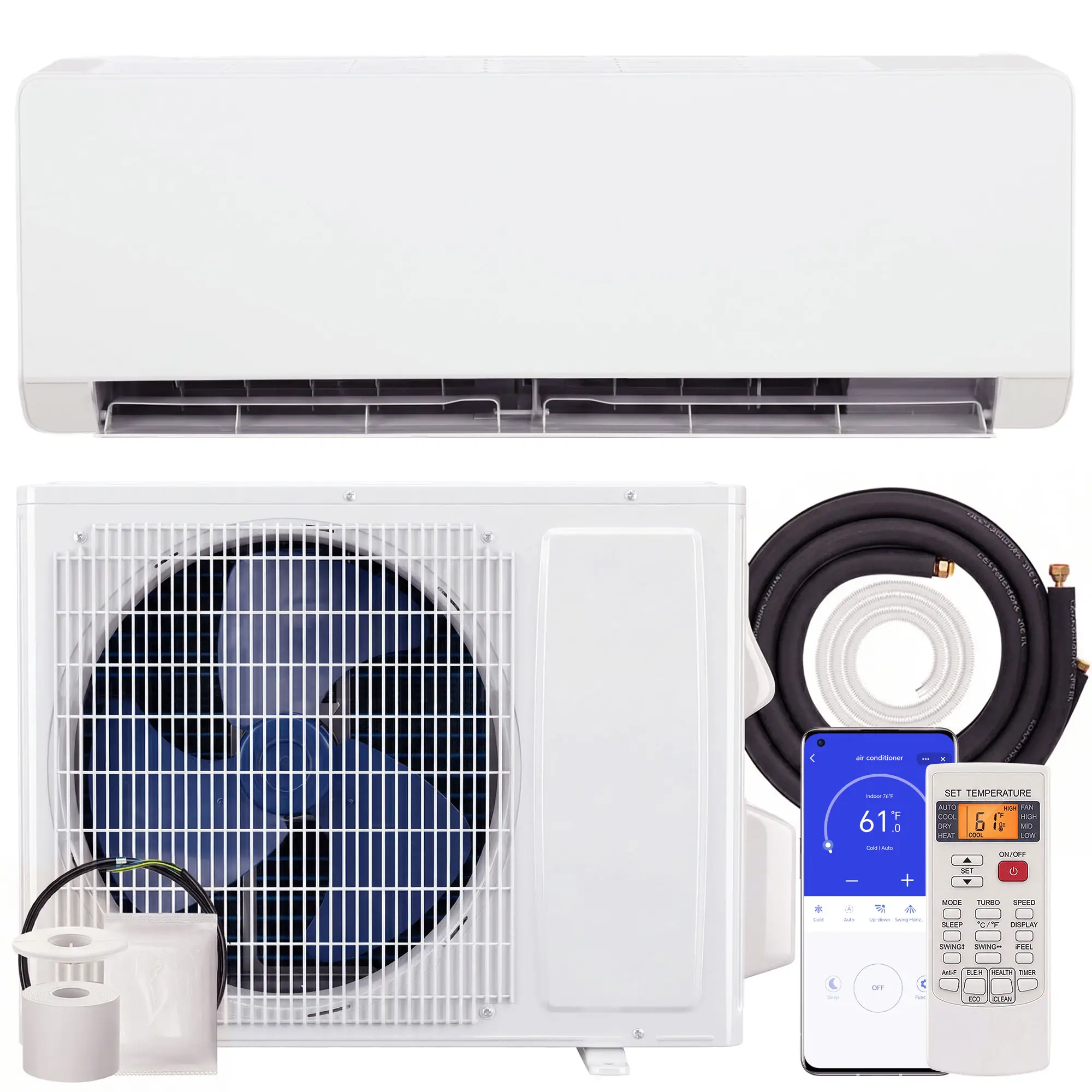 23000 BTU Mini Split AC, 22 SEER2 230V Wifi Inverter Heat Pump 1500 Sq Ft - Image 11