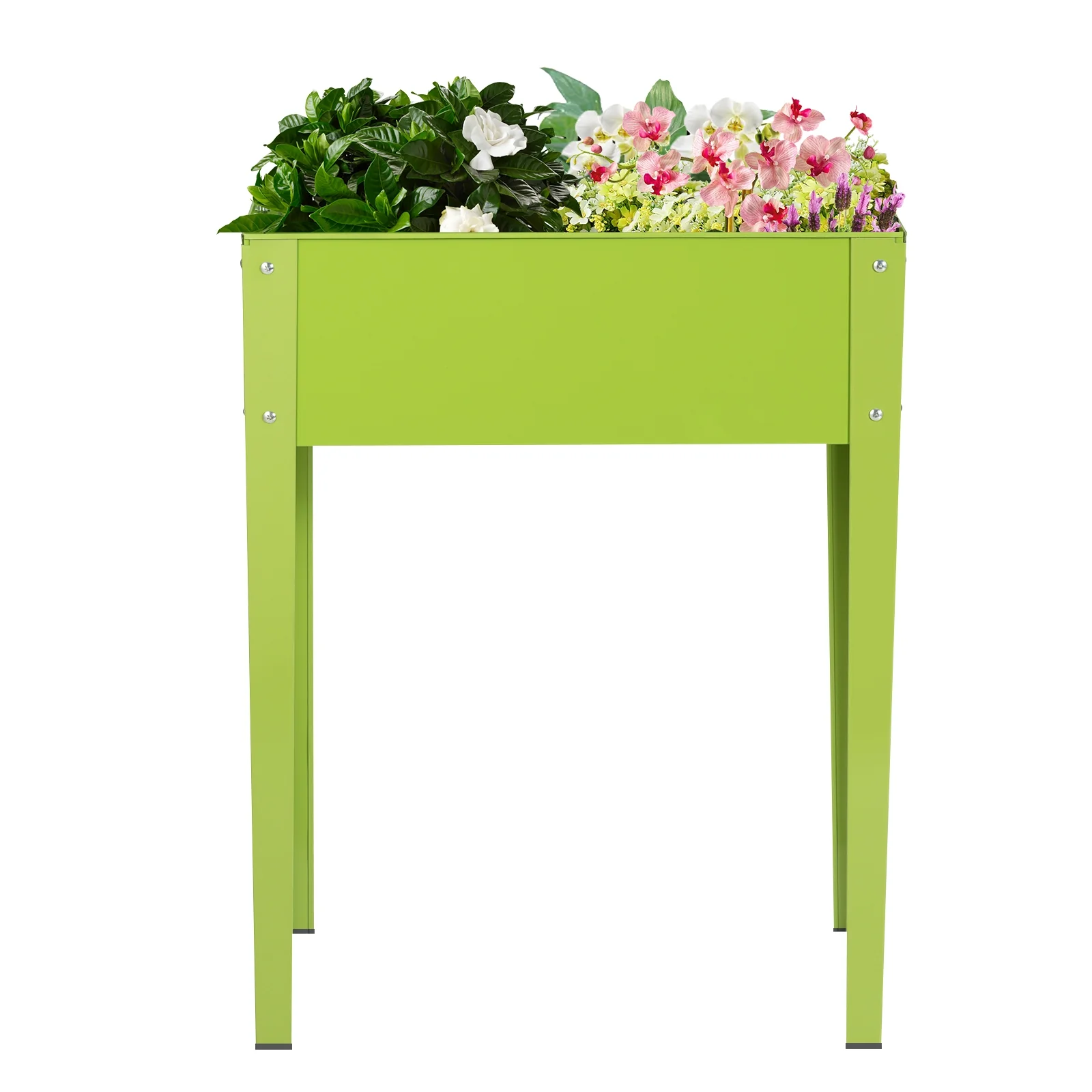 24.5 x 12.5 Inch Elevated Garden Plant Bed, Green - Image 8