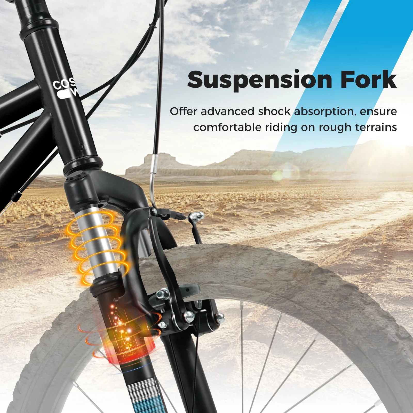 24 Inch Kids Mountain Bike, For Ages 8+ Years, Black - Image 7
