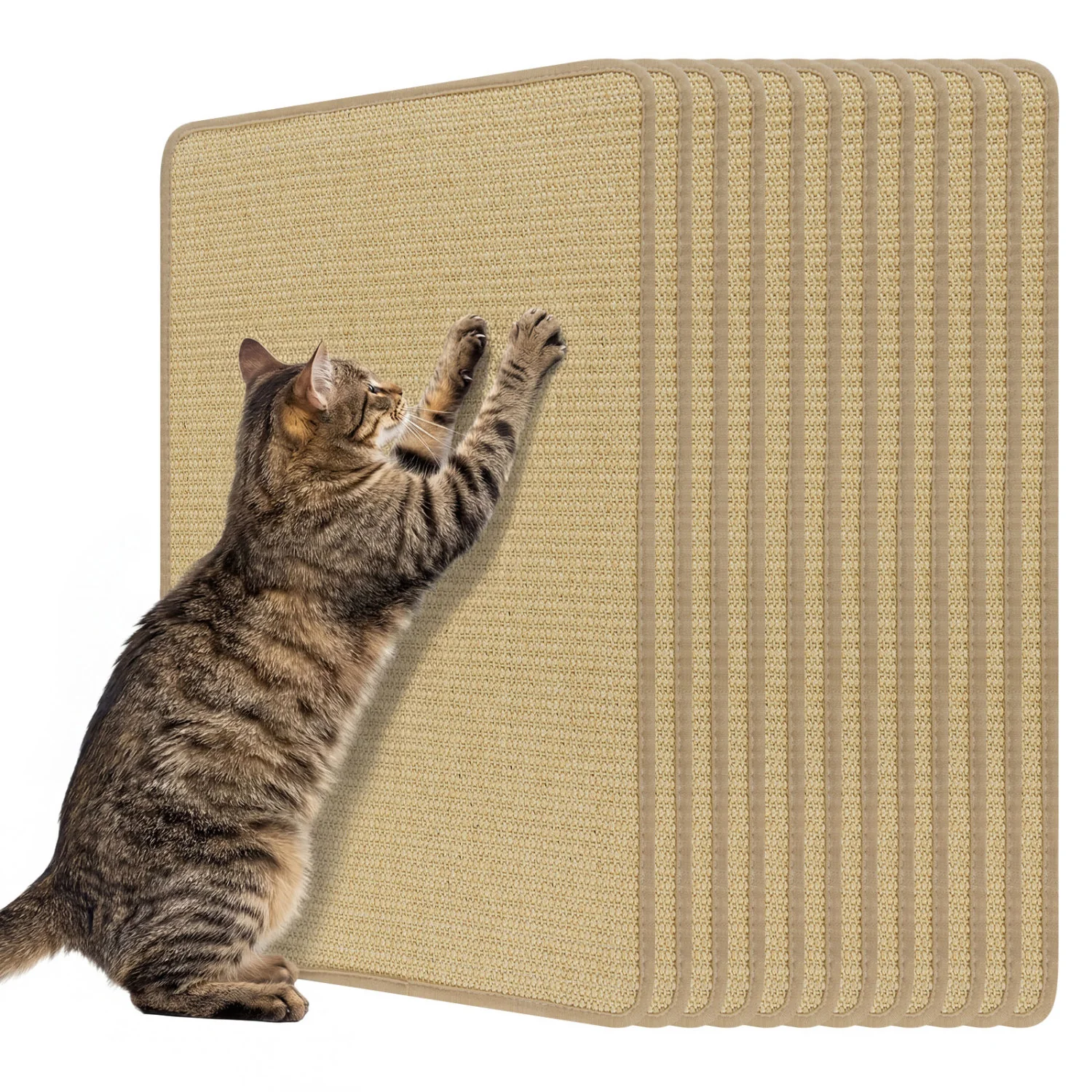 24 x 16 Inch Cat Scratcher Mat Set, 6-Piece - Image 5