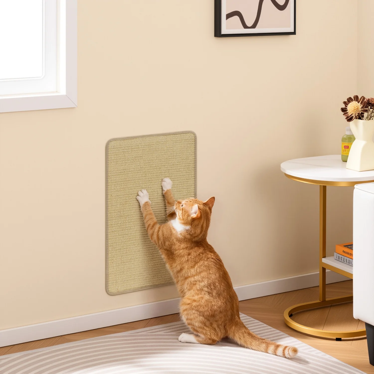 24 x 16 Inch Cat Scratcher Mat Set, 6-Piece - Image 7