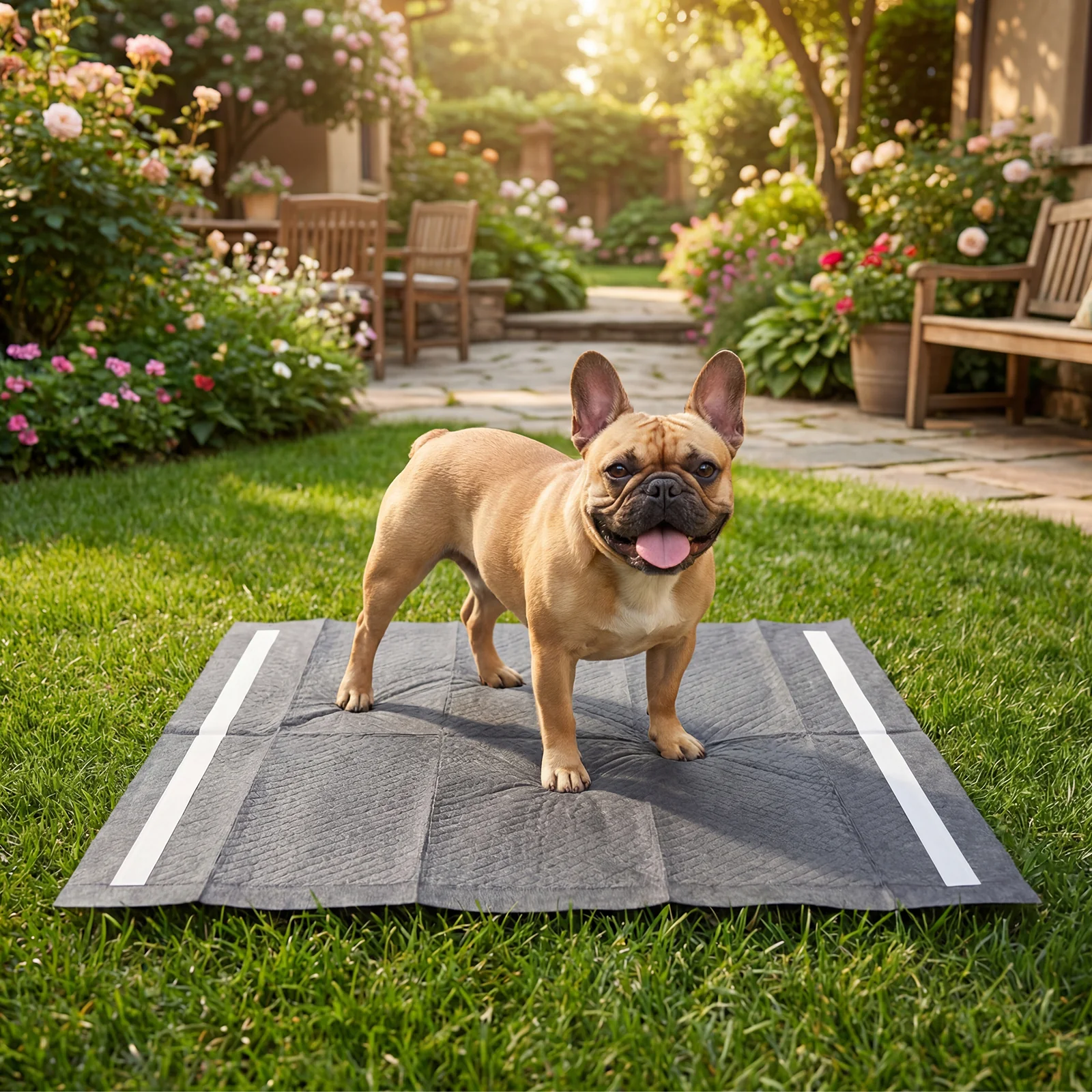 24" x 24" Dog Pee Pads, 6-Layer, Charcoal, Black - Image 3