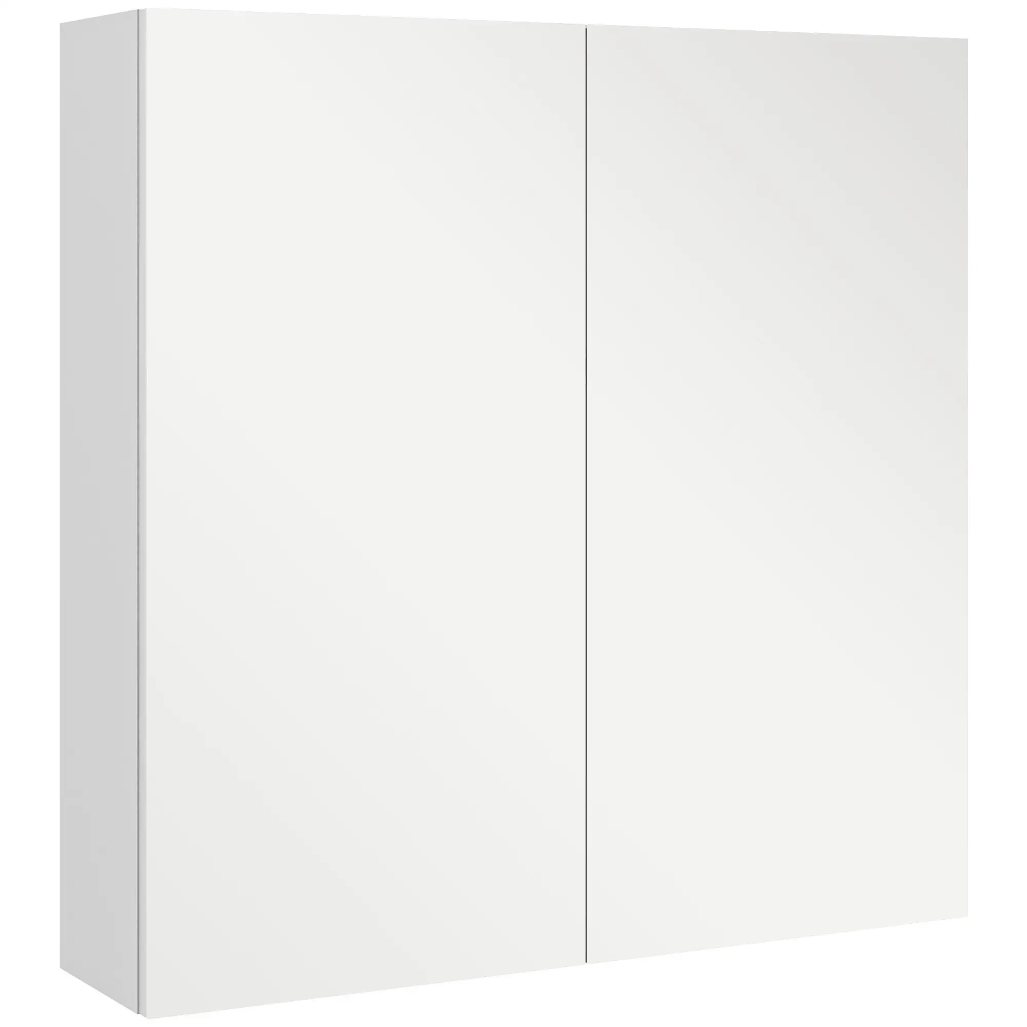 24" x 24" Medicine Cabinet, Wall Mounted, Mirrored Doors, Adjustable Shelves, Soft Close, High Gloss, White - Image 12