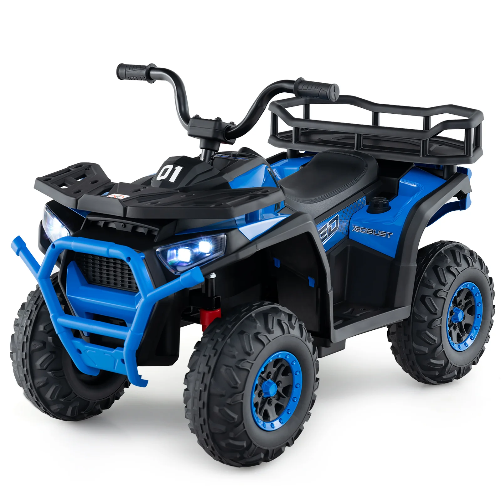 24V Kids Electric ATV Quad Car, Navy - Image 5