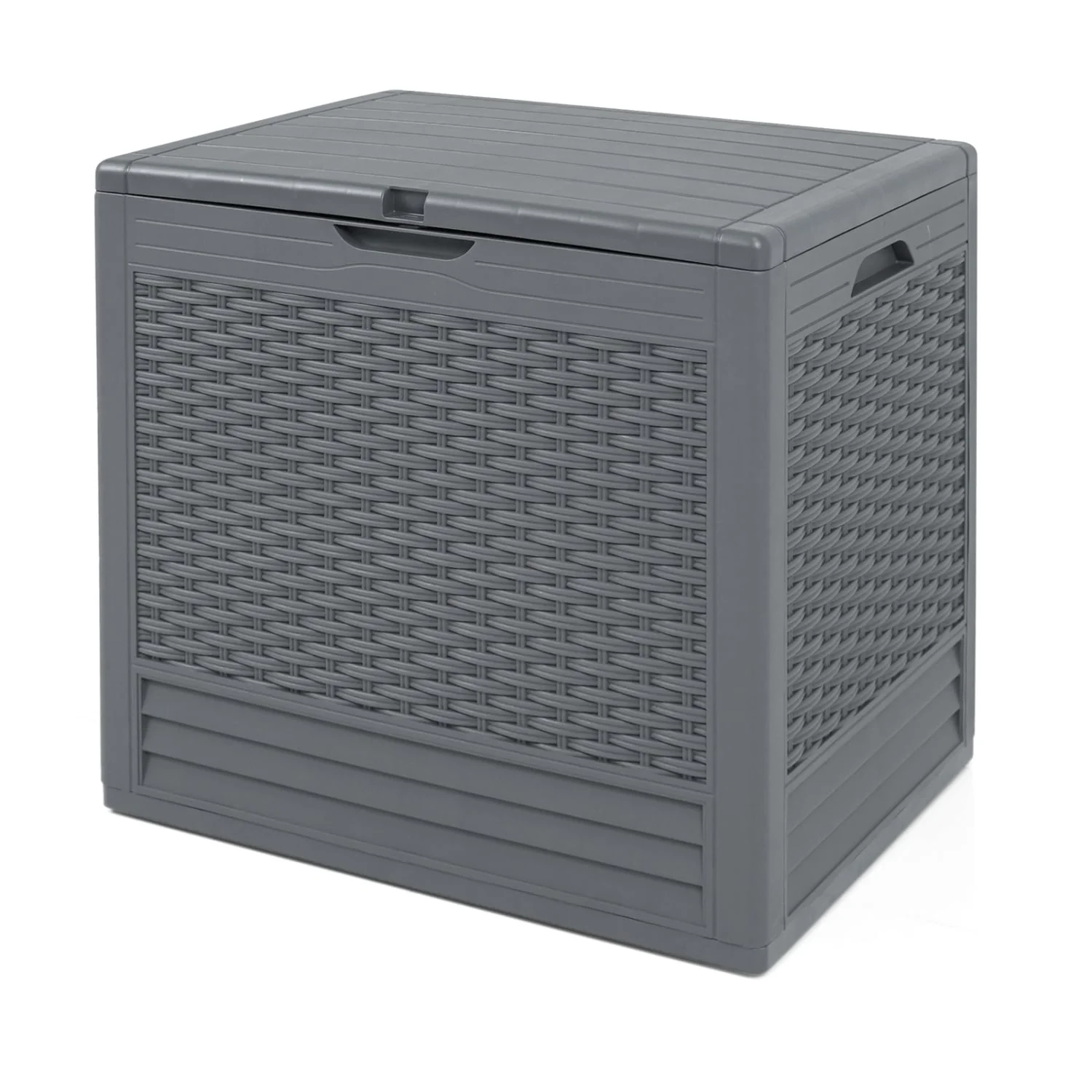 25 Gallon Outdoor Storage Box, Gray - Image 4