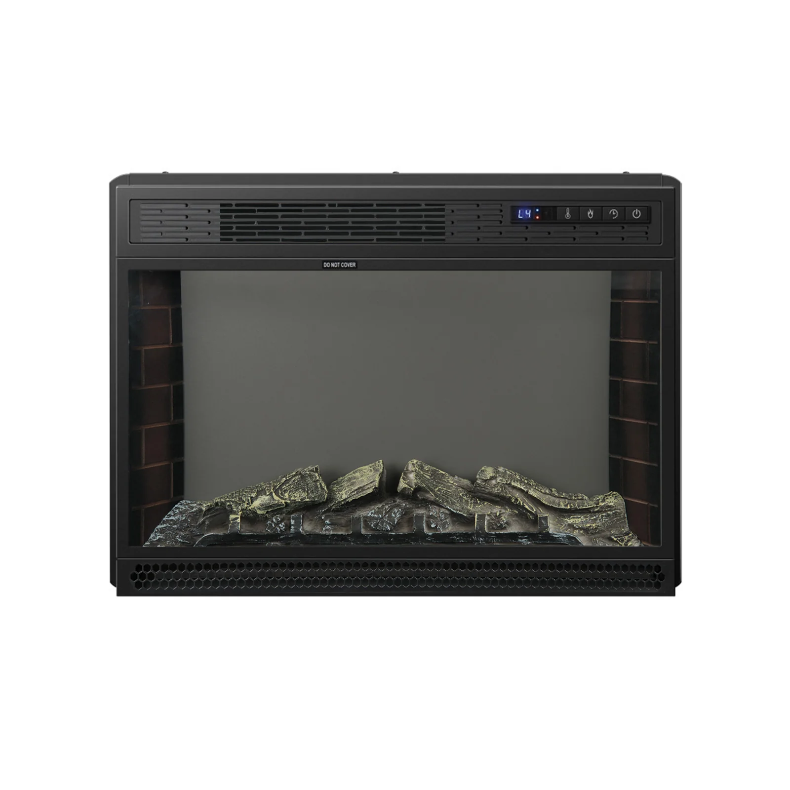 25 Inches Recessed Electric Heater, Black - Image 3