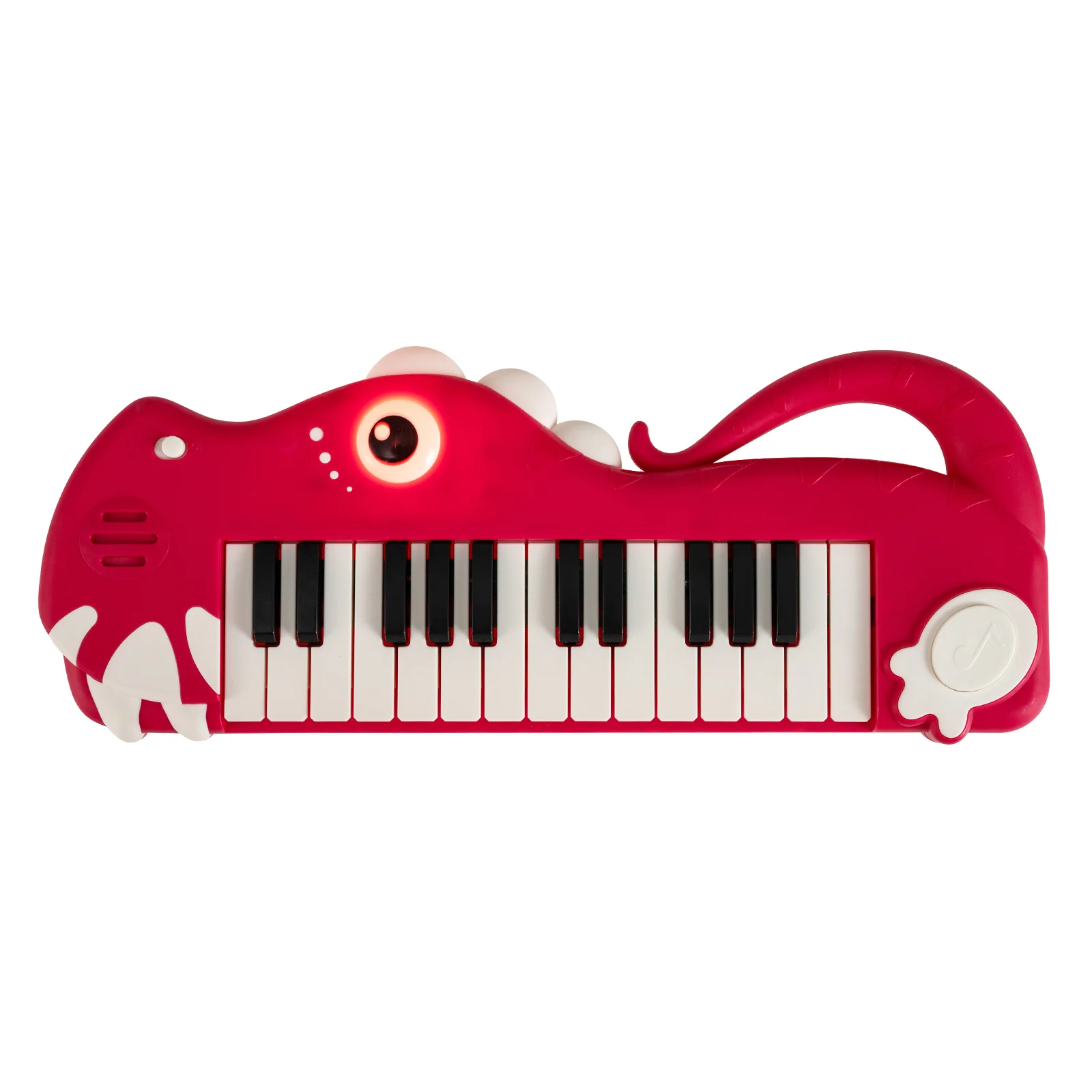 25-Key Dinosaur Piano Keyboard, With Music And Light, Red - Image 5