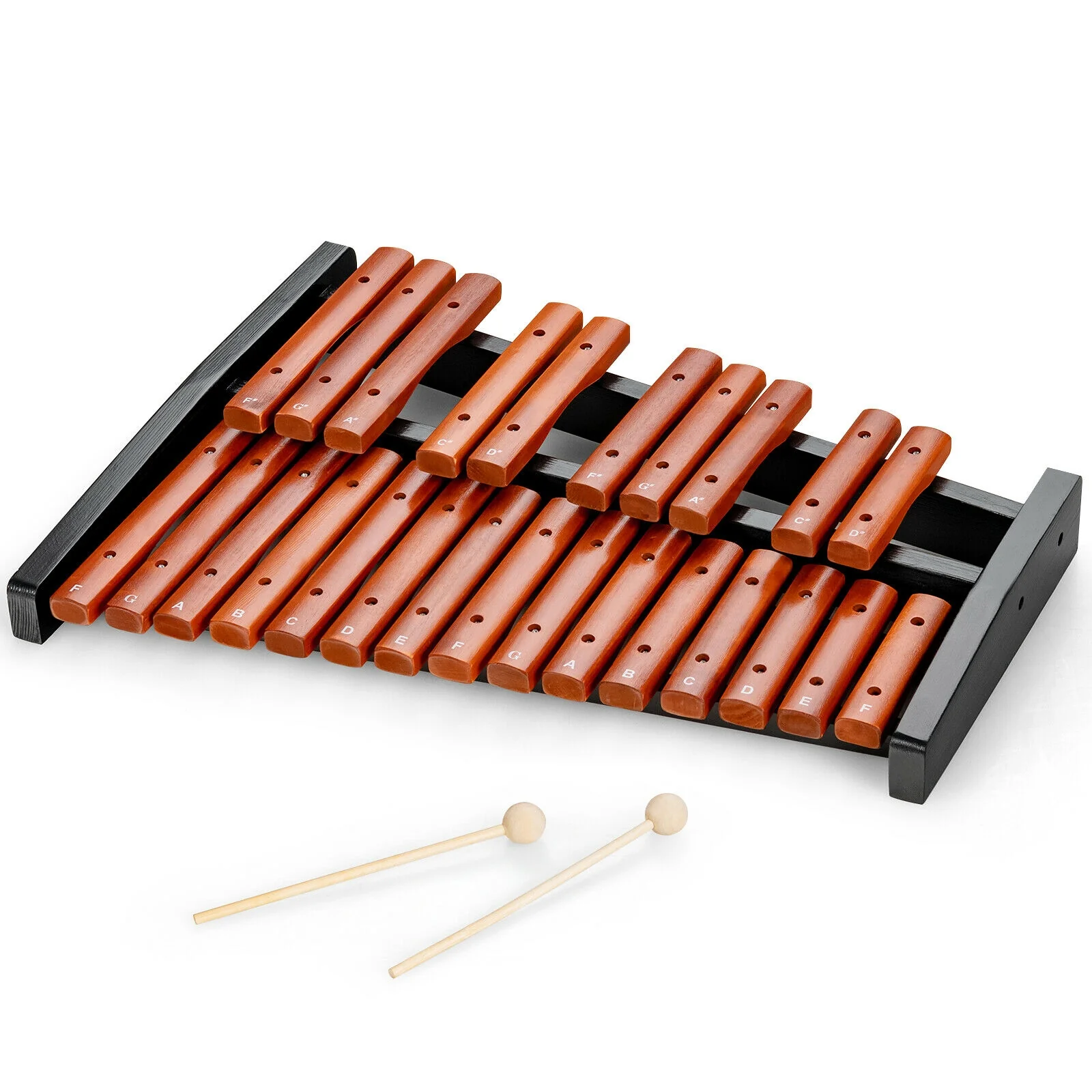 25 Notes Xylophone, Wooden Percussion Educational Instrument, Black - Image 10