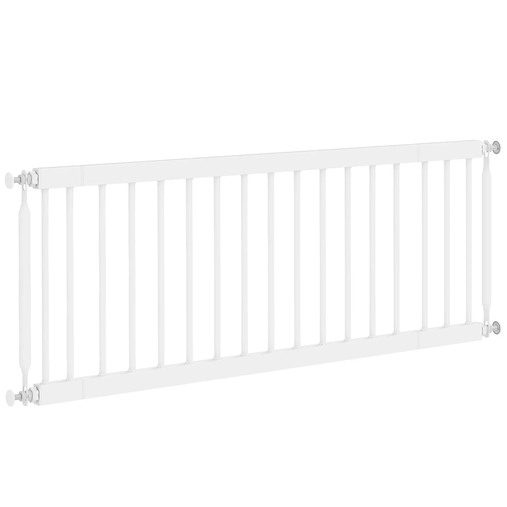 26"-37" Dog Gate, Adjustable Pet Gate, 14" Tall, White